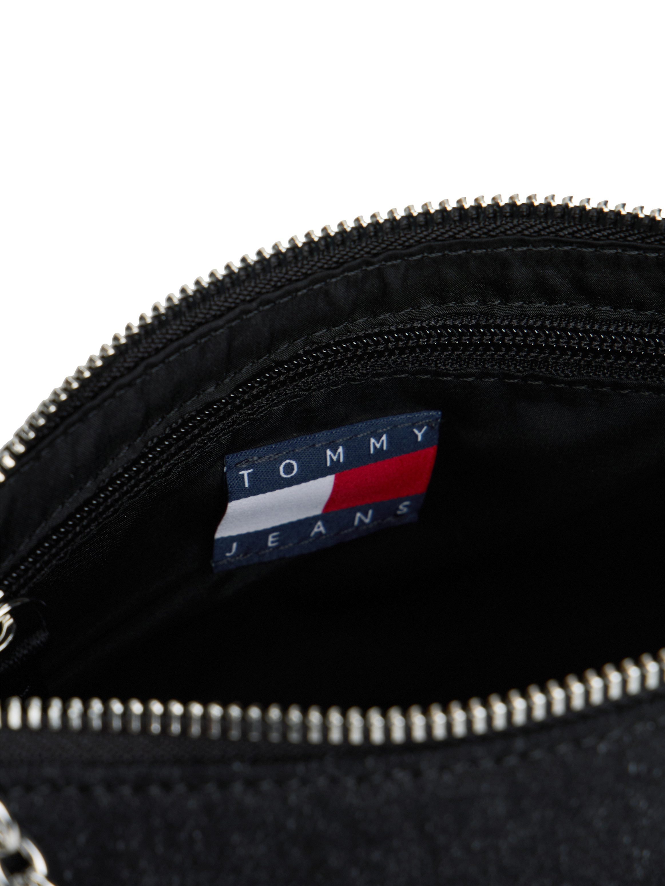 Tommy Jeans Schultertasche TJW COOL DENIM SHOULDER BAG, Damen Tragetasche, Minibag mit edler Logostickerei
