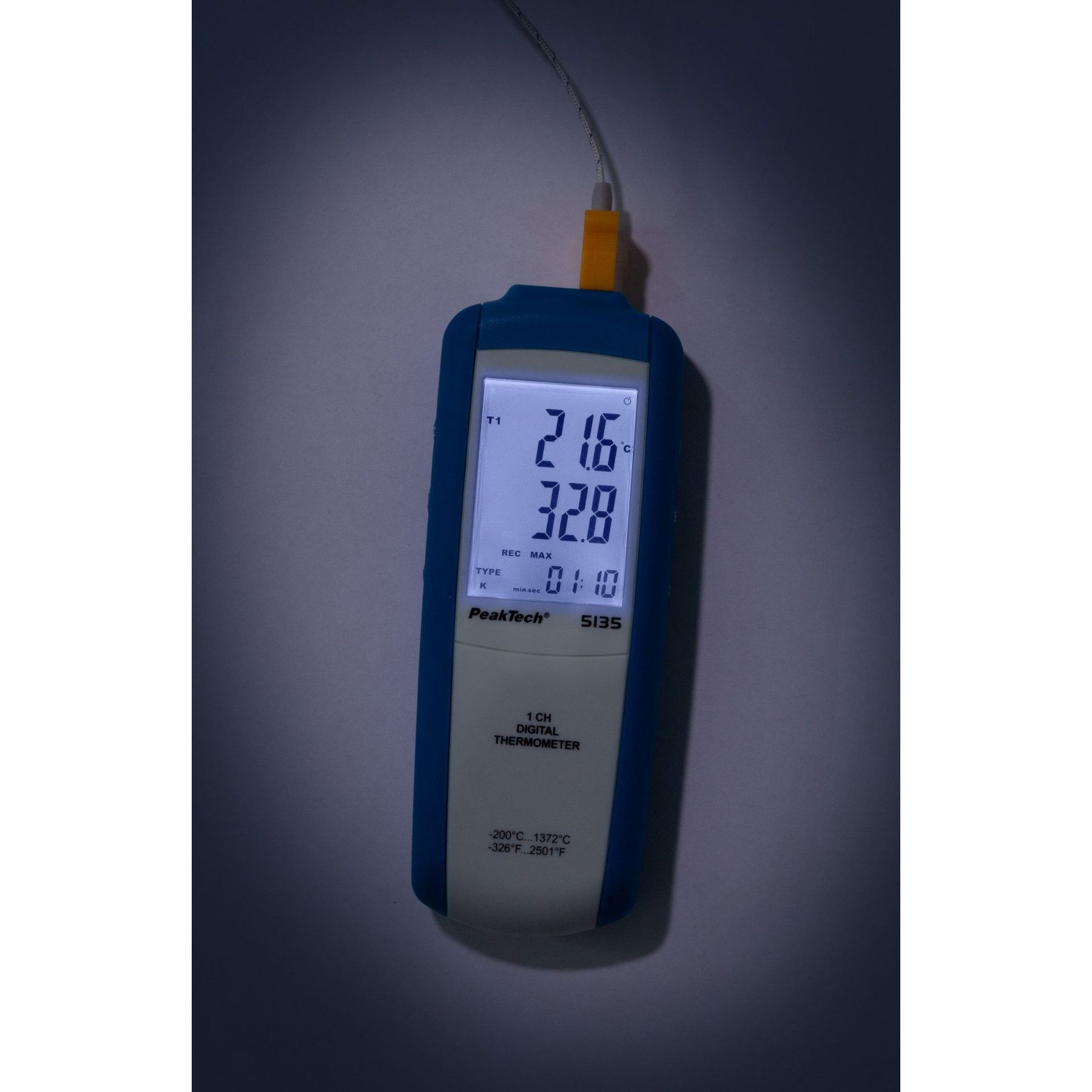PeakTech Thermodetektor PEAKTECH Digital Thermometer P 5135