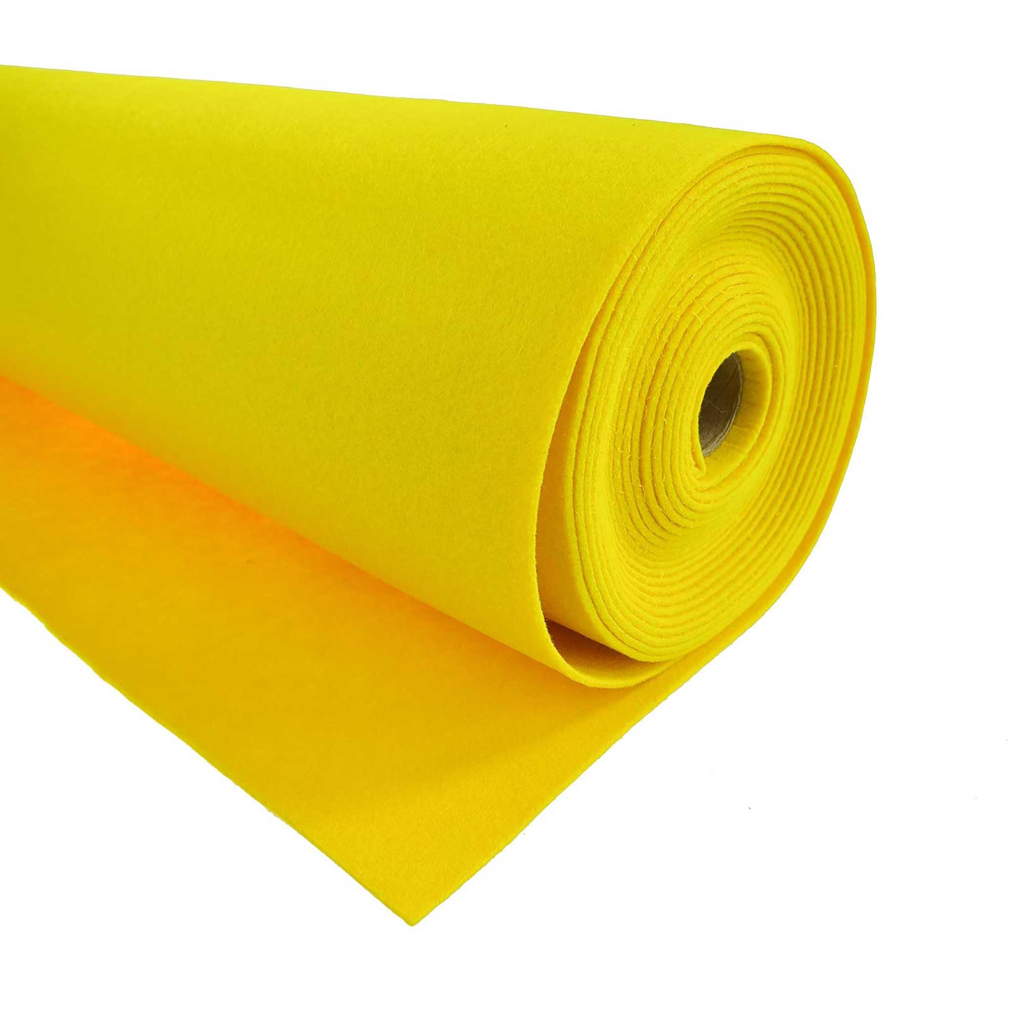 maDDma Stoff Ремесленный войлок waschbar Meterware Чувствовать ab 1m x 90cm x 3mm Dekofilz, zitronengelb