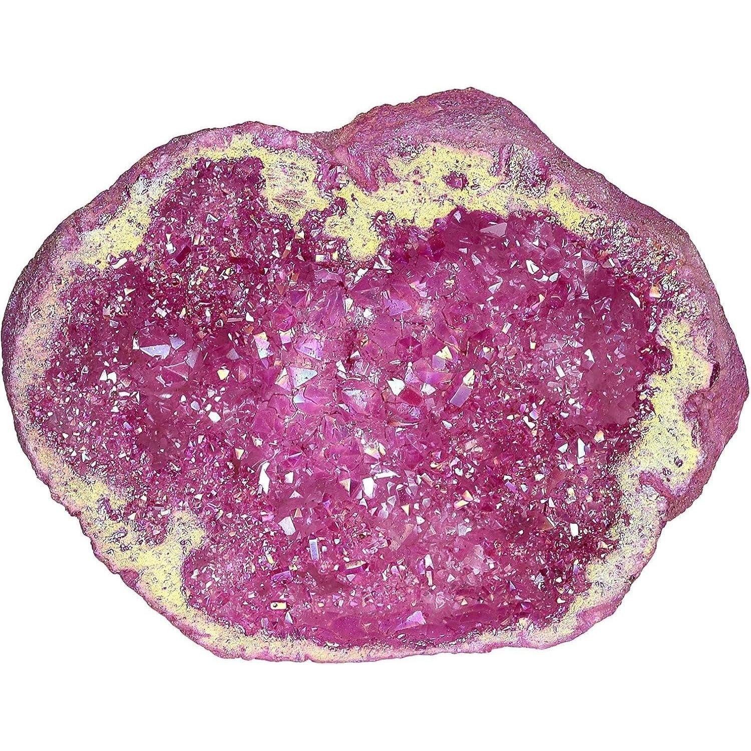 LuxusKollektion Stein Kristall Rohstück Titanium Geode Quarz Edelstein Rot 100-200g
