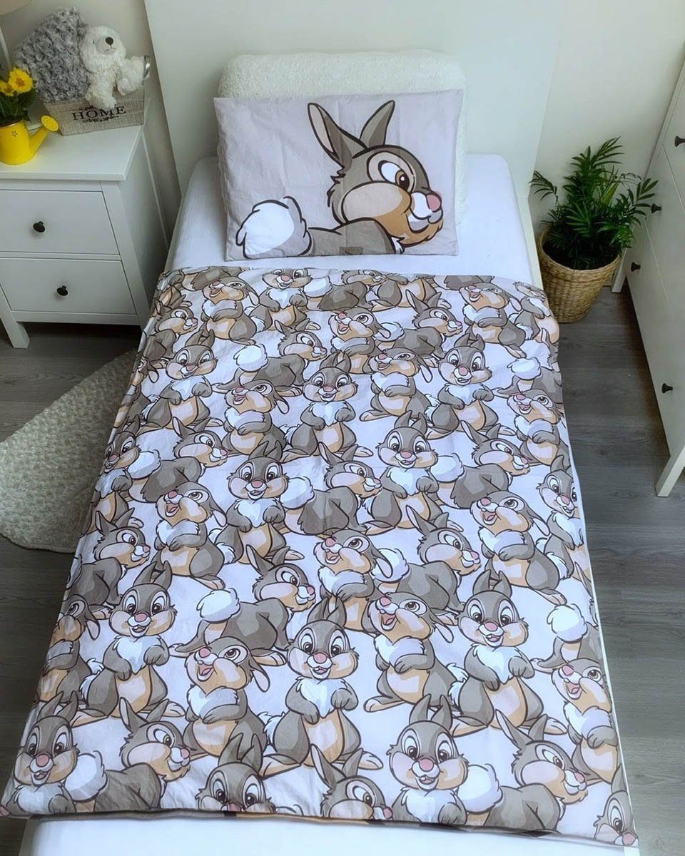 Disney Kinderbettwäsche Disney Bambi Kinderbettwäsche 100 x 135 + 40 x 60 cm 100% Baumwolle, Renforcé, 2 teilig