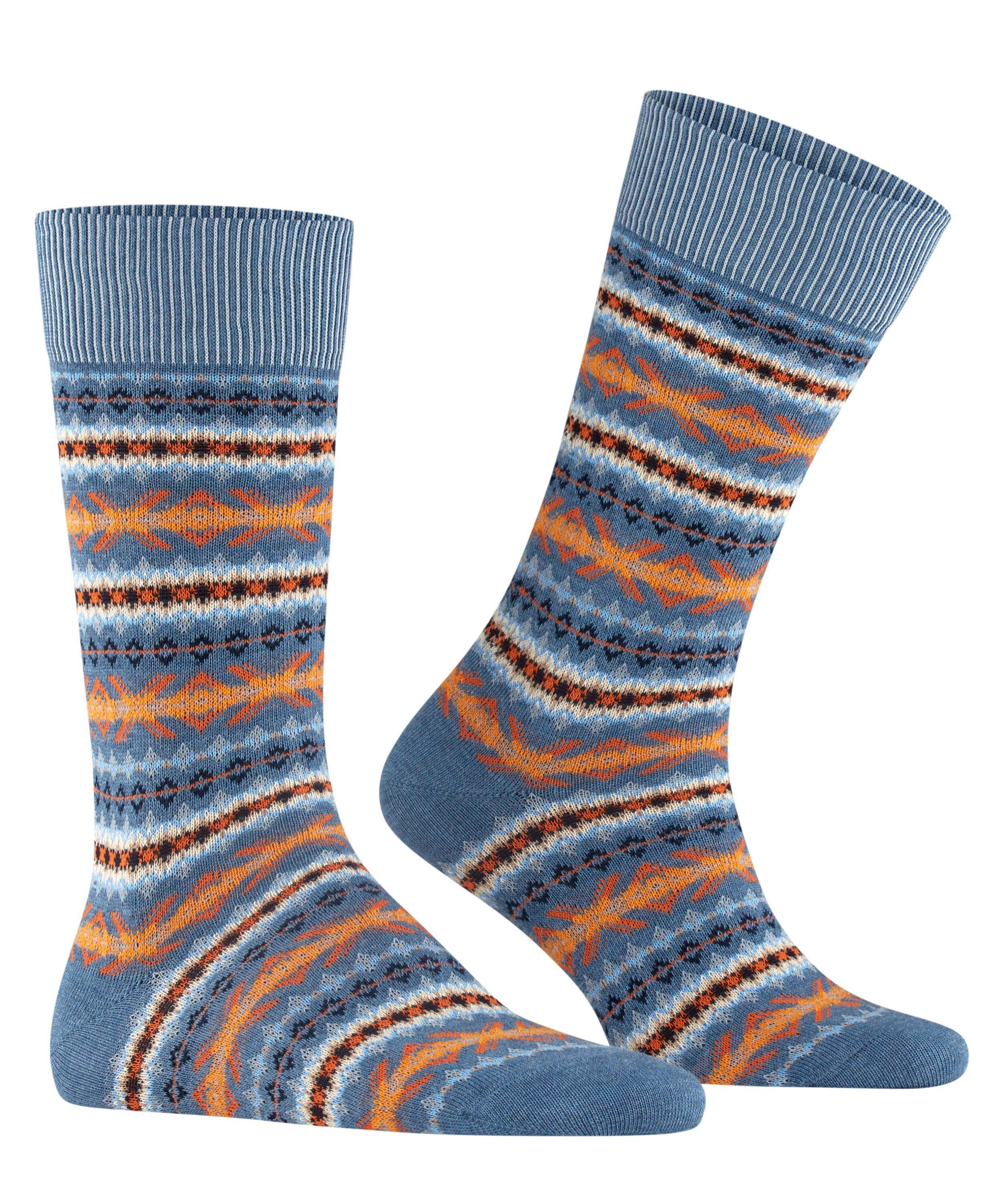 Wäsche/Bademode Socken Burlington Socken Authentic Fair Isle (1-Paar) mit angenehmer Baumwolle