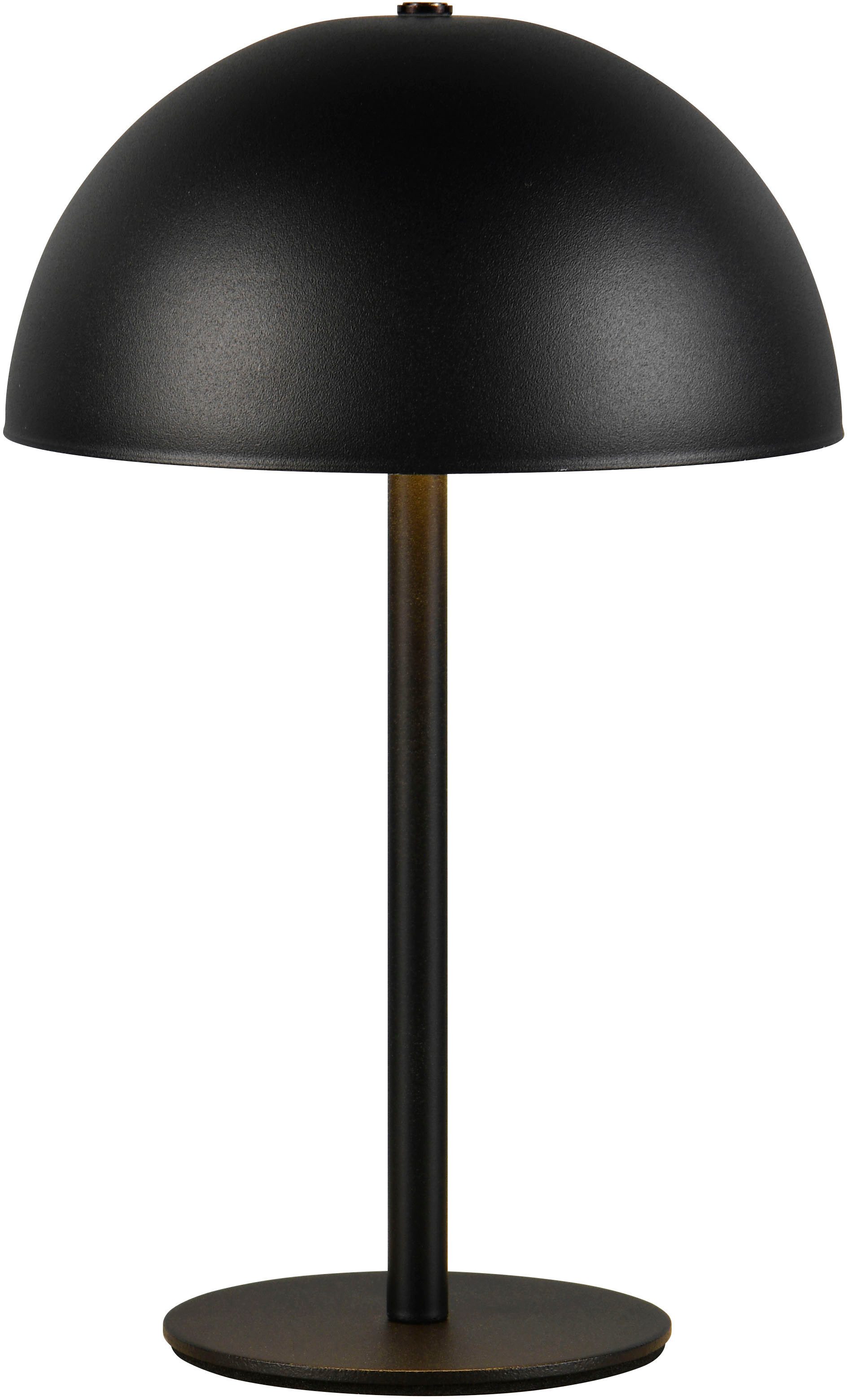 Reality Leuchten LED Tischleuchte MUNOZ, Akku Tischleuchte mit Touchdimmer + USB Anschluss, IP20 indoor, Dimmfunktion, USB-Ladefunktion, mehrere Helligkeitsstufen, LED fest integriert, Warmweiß, bis zu 10h Akkulaufzeit, laden per USB max 7-9h, Akku Leuchte Pilzform