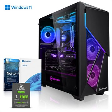Megaport Gaming-PC (AMD Ryzen 5 7600X, Nvidia GeForce RTX 4070Ti, 16 GB RAM, 1000 GB SSD, Wasserkühlung, Windows 11, WLAN)