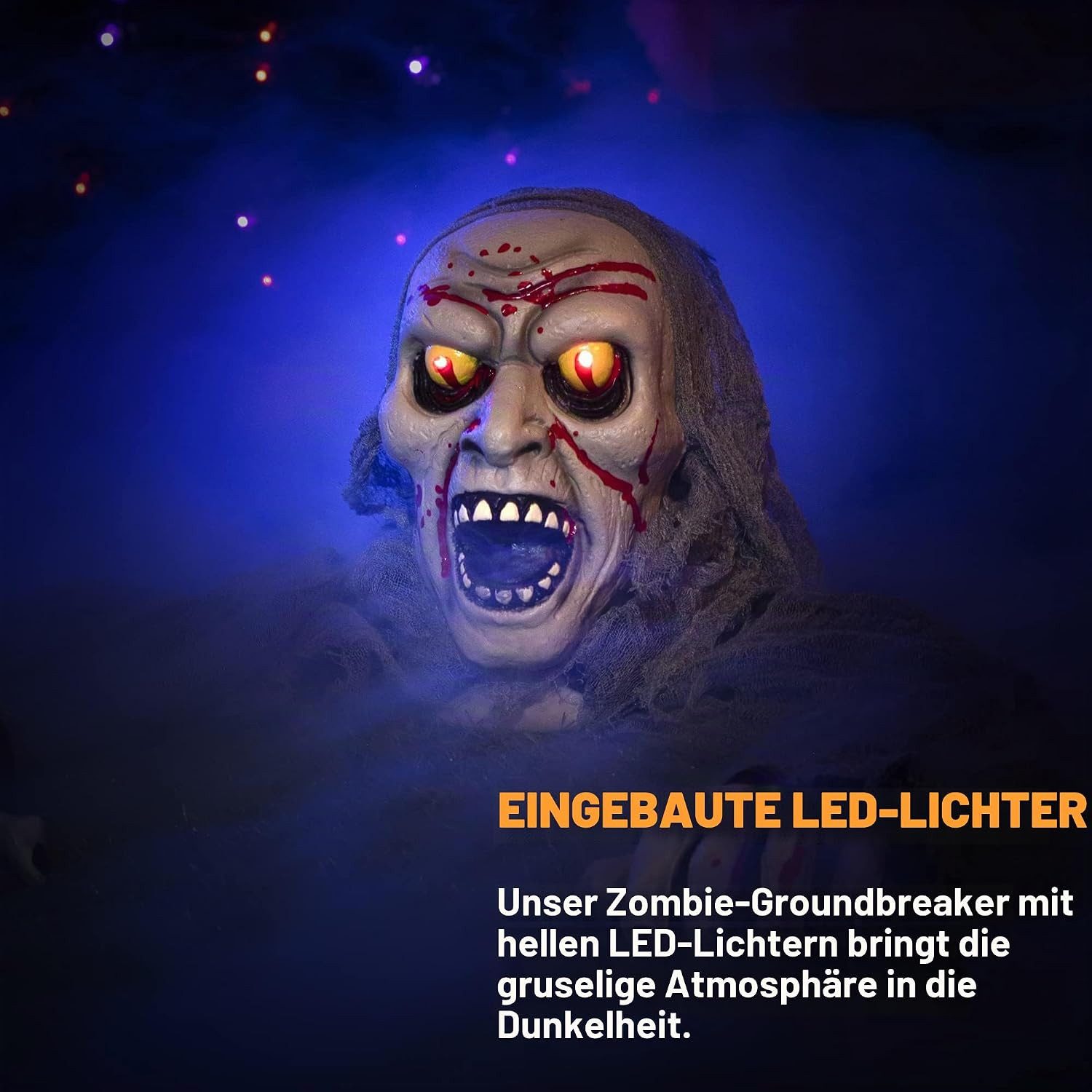 JOYIN Dekoobjekt JOYIN Halloween Zombie Groundbreaker, animiert, Blutfleck & Sound – Bild 2 von 5