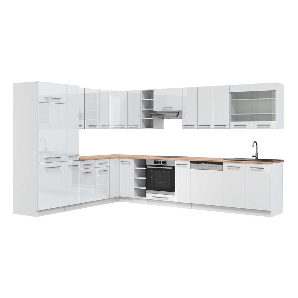 Vicco Winkelküche R-Line, Goldkraft Eiche/Anthrazit, 257 günstig online kaufen