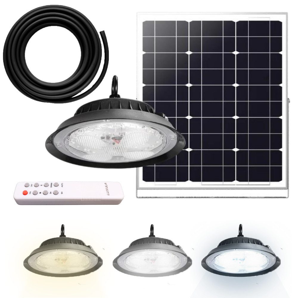 LUXULA LED Solarleuchte LUXULA LED Solar-Hängeleuchte 500 lm, Farbwechsler