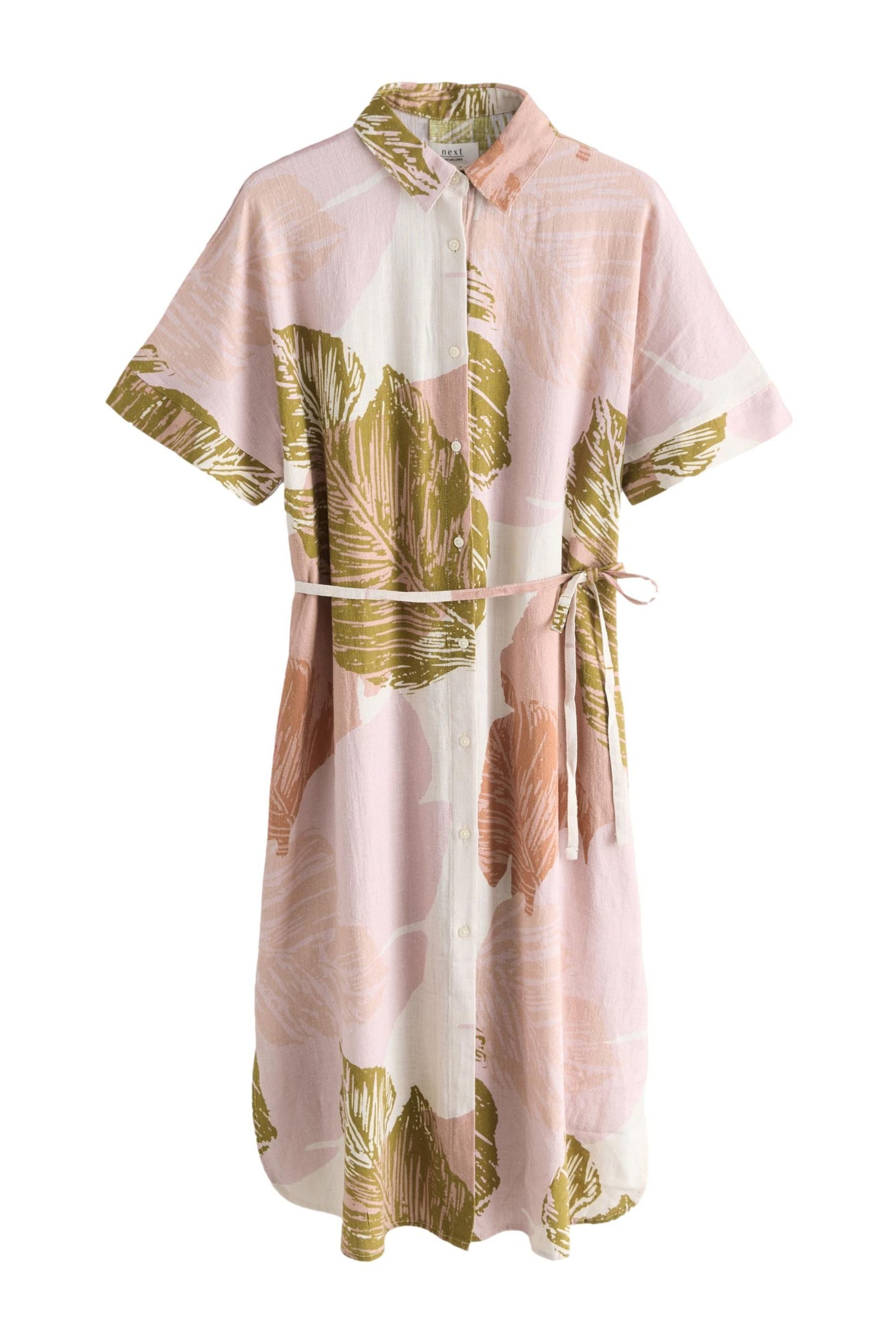 Next Midikleid Kurzärmeliges Kleid mit Bindegürtel günstig online kaufen