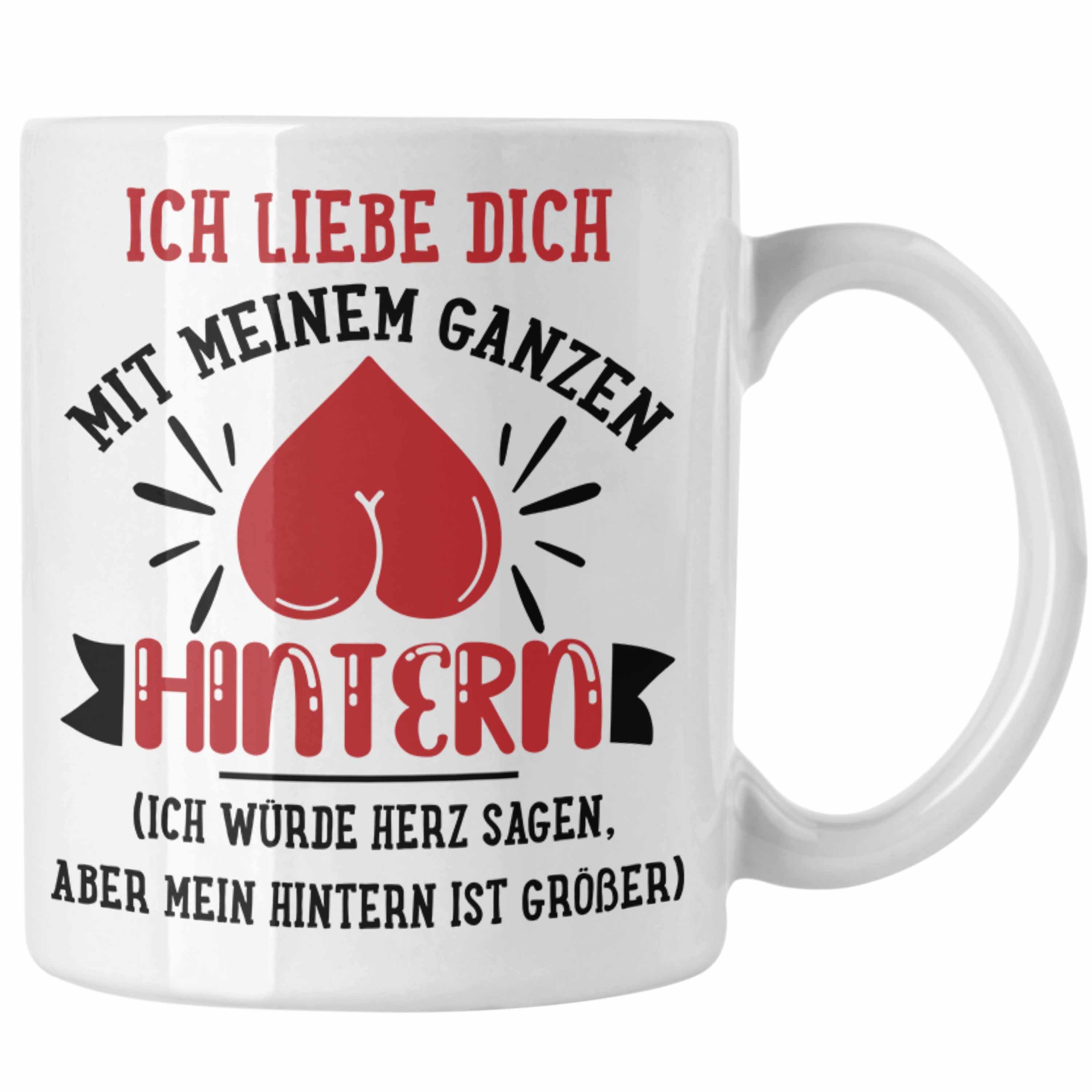 Trendation Tasse Trendation - Tasse für Freund Geschenk mit Sprüchen Valentinstag Kaffeetasse Spruch Liebe Weiss
