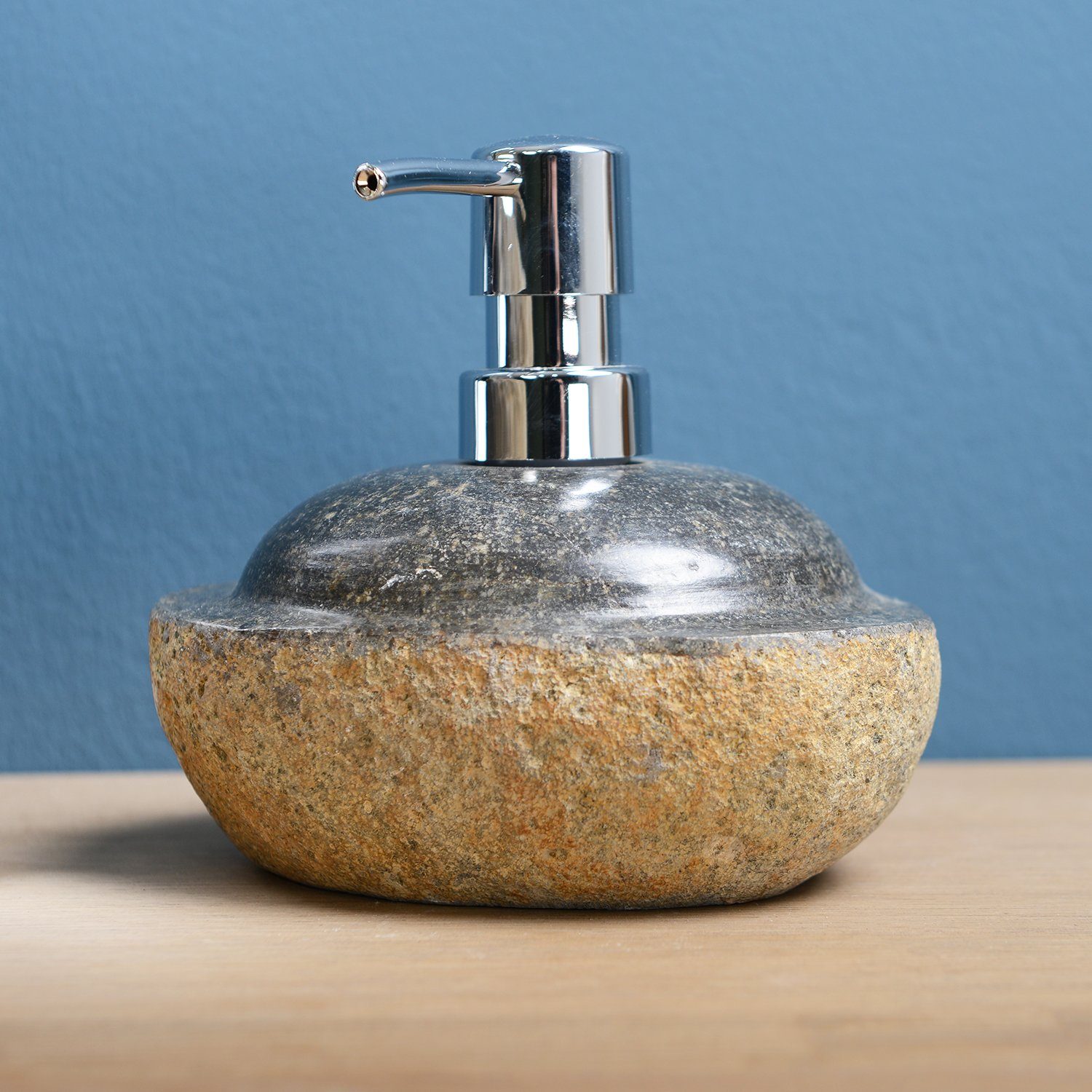 wohnfreuden Seifenspender Naturstein Seifenspender 13 cm grau oberhalb poli günstig online kaufen