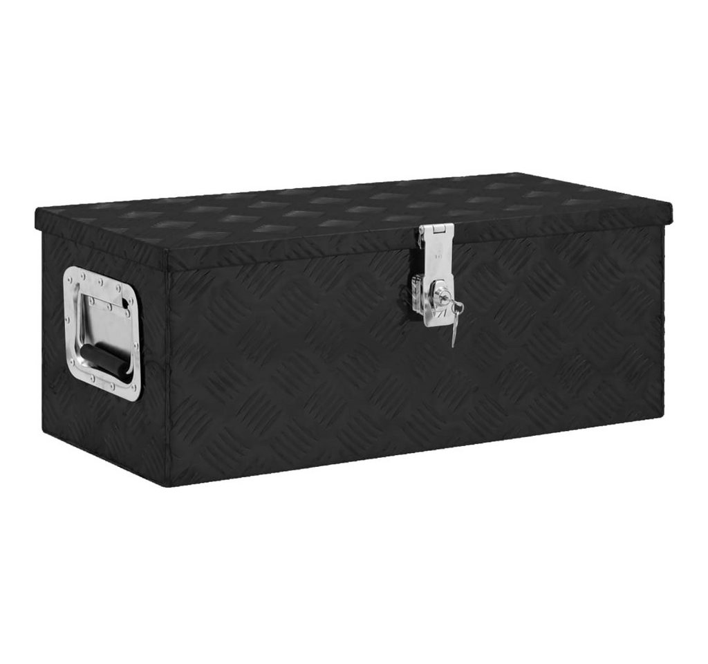 Thumbnail - vidaXL Aufbewahrungsbox, Ordnungsbox Schwarz 70x31x27 cm Aluminium
