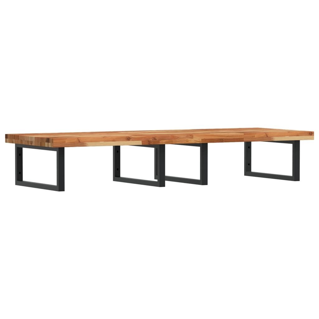vidaXL Badezimmerspiegelschrank Waschbeckenregal Wandmontage Stahl und nholz (1-St)