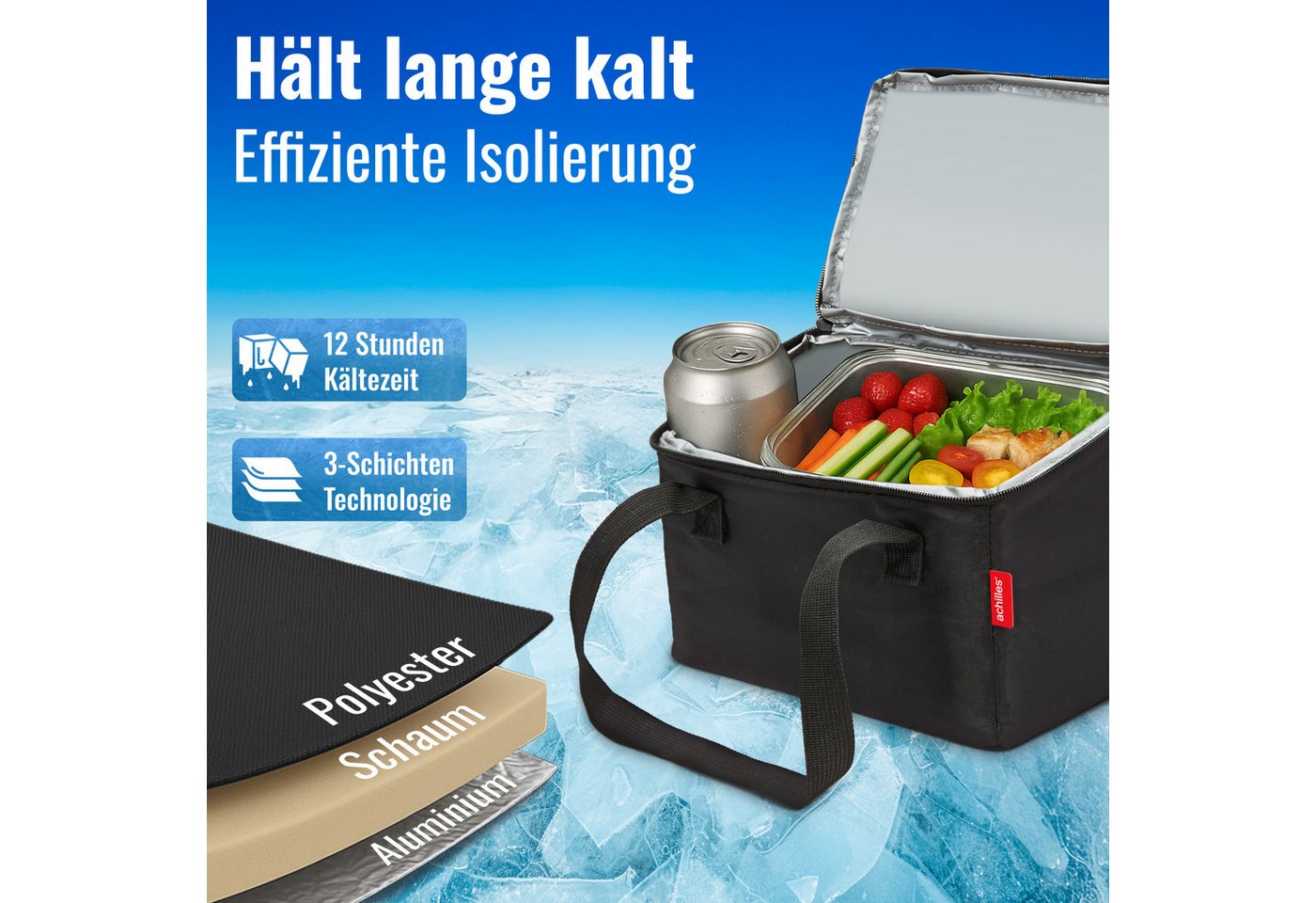 Thumbnail - achilles Klappbox achilles Kühltasche für Beifahrer-Organizer Kühleinsatz für Rücksitz, 40 l