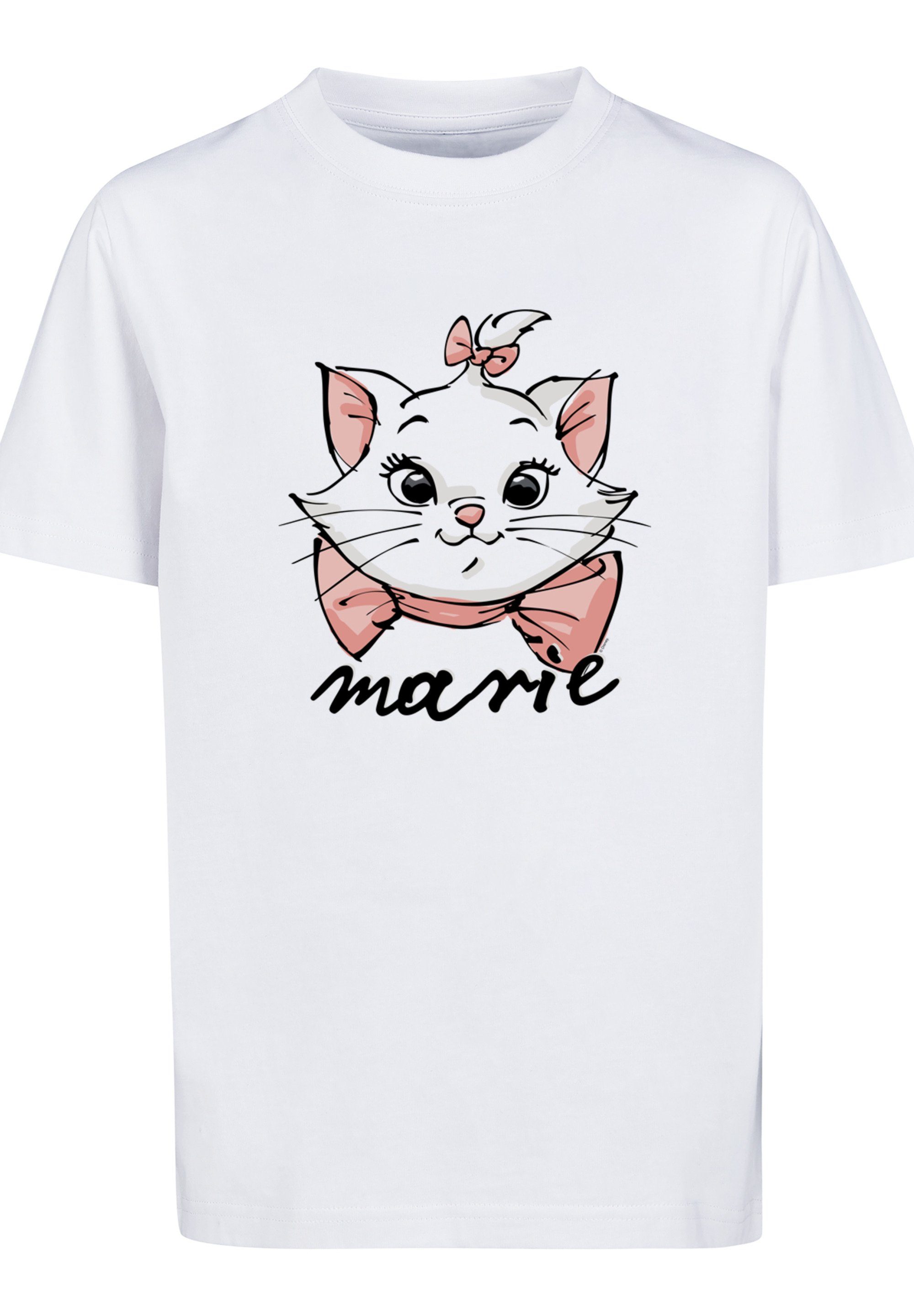 T-Shirt Merch,Jungen,Mädchen,Bedruckt Marie Unisex Sketch Kinder,Premium Disney The F4NT4STIC Aristocats Face