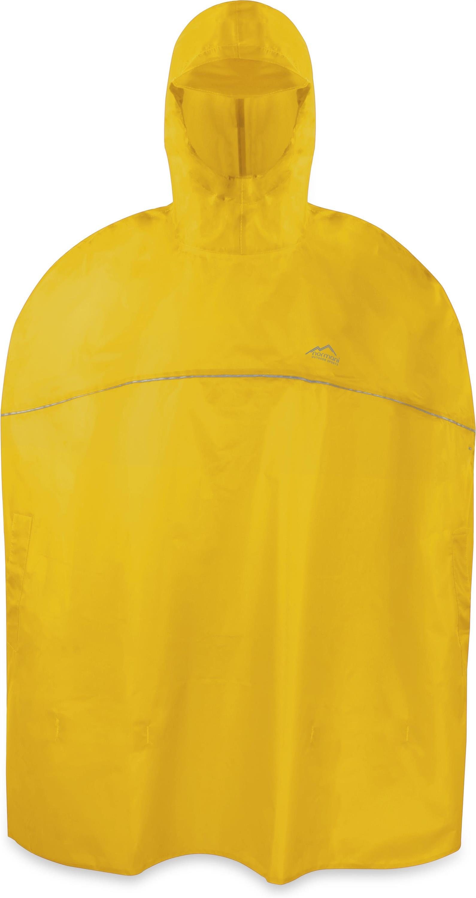 normani Regenponcho Kinder Regenponcho Cherrapunji Kids Wasserdichter Regencape mit Kapuze und Reflektor - Jungen und Mädchen