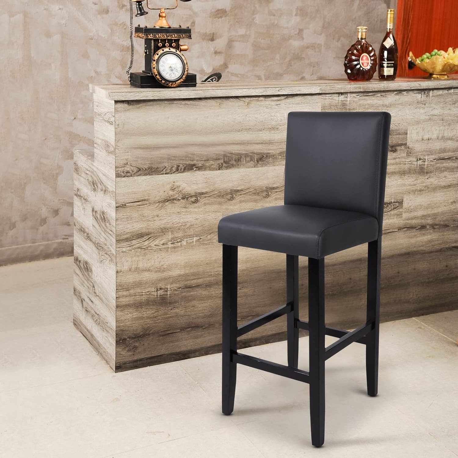 Woltu Barhocker (2 St), Bistrostuhl Holz günstig online kaufen