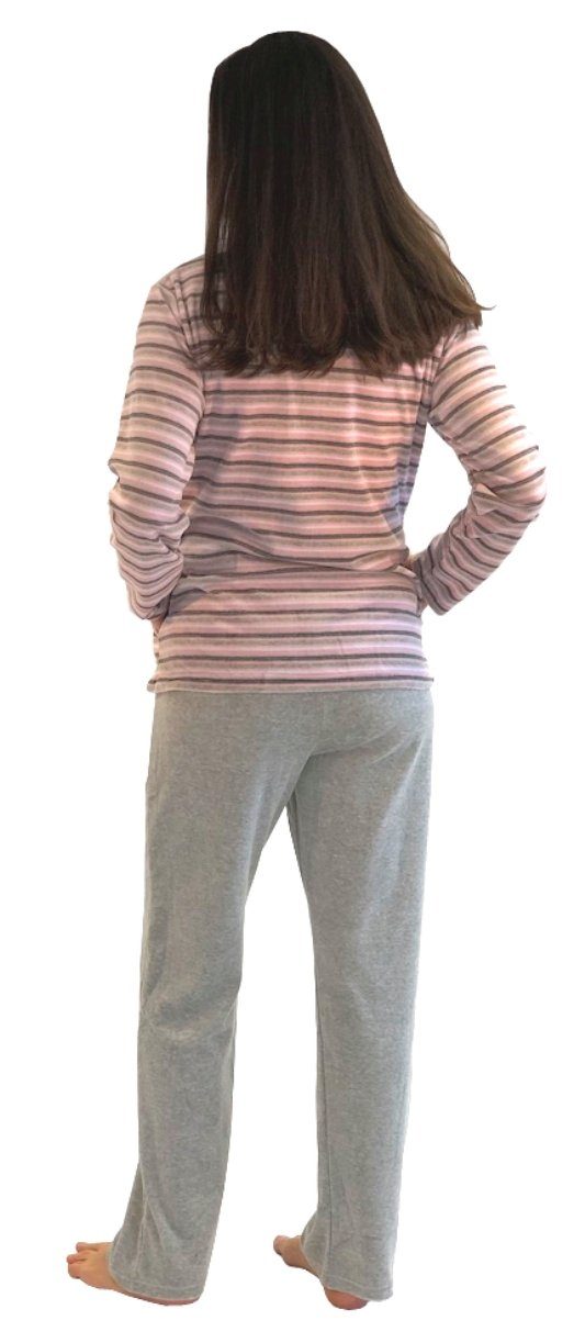 Normann Relaxanzug Langer Nicky Damen Hausanzug, Jacke mit Reißverschluss 281 216 98 001