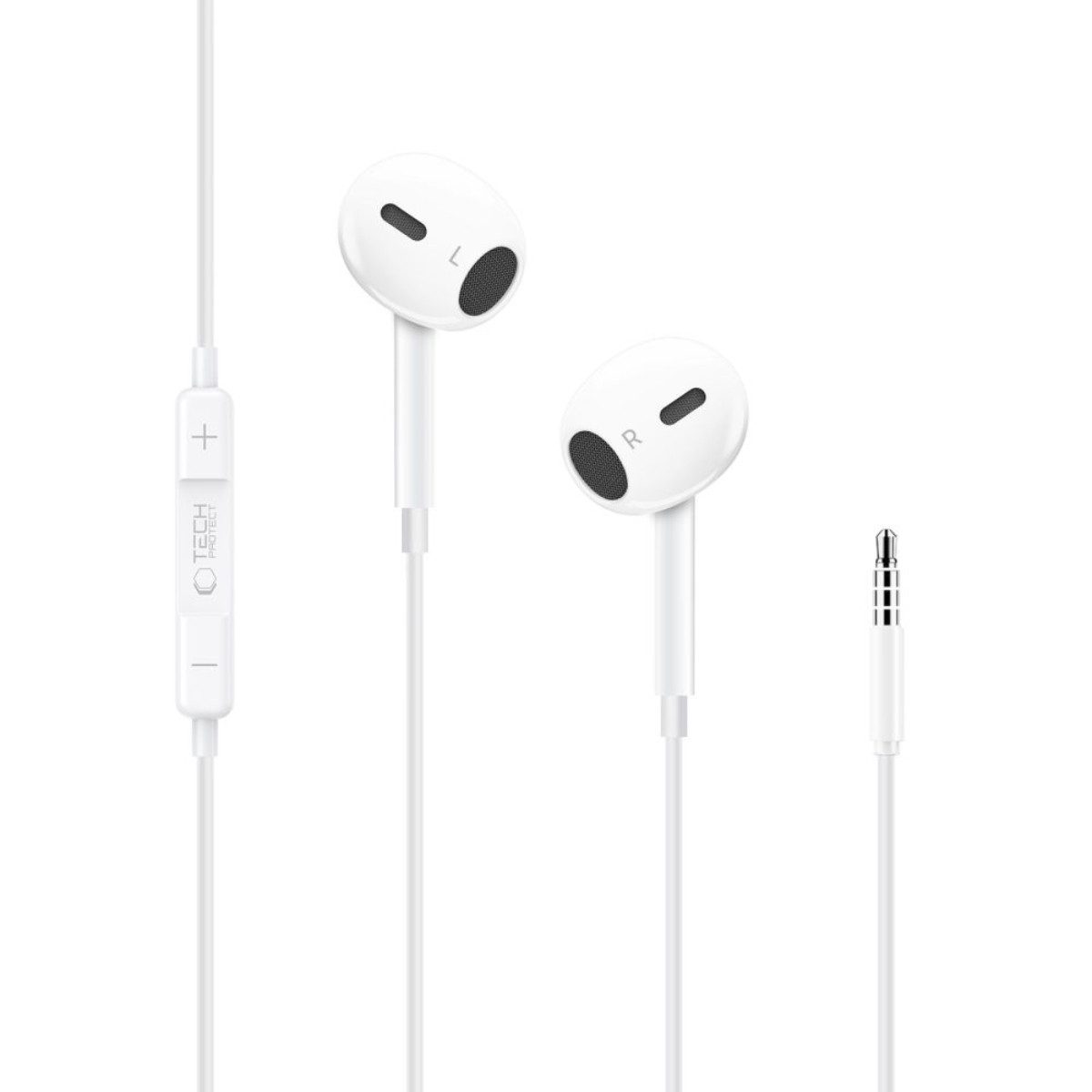 TECH PROTECT G2 In-Ear-Kopfhörer (Leichte In-Ear Kopfhörer mit 3,5 mm Anschluss und Mikrofon)