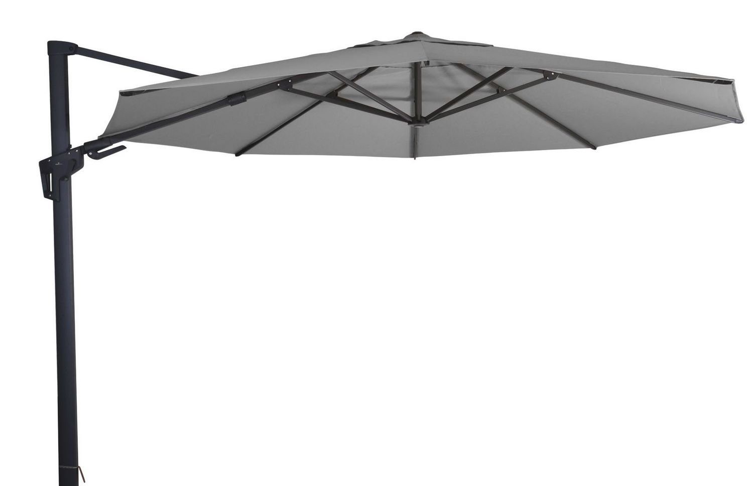 Lesli Living Sonnenschirm Lesli Living Sonnenschirm Ampelschirm "Virgo Flex" Grey ø 3,5 m