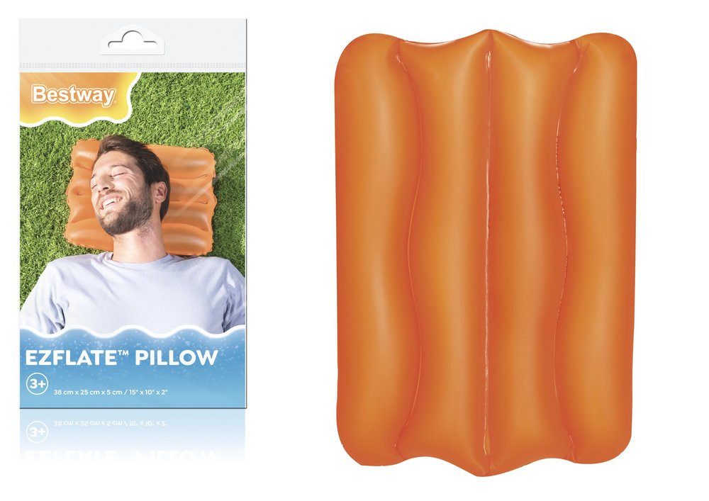 BESTWAY Luftmatratze Aufblasbares Kissen 38 x 25 cm Orange Bestway 52127