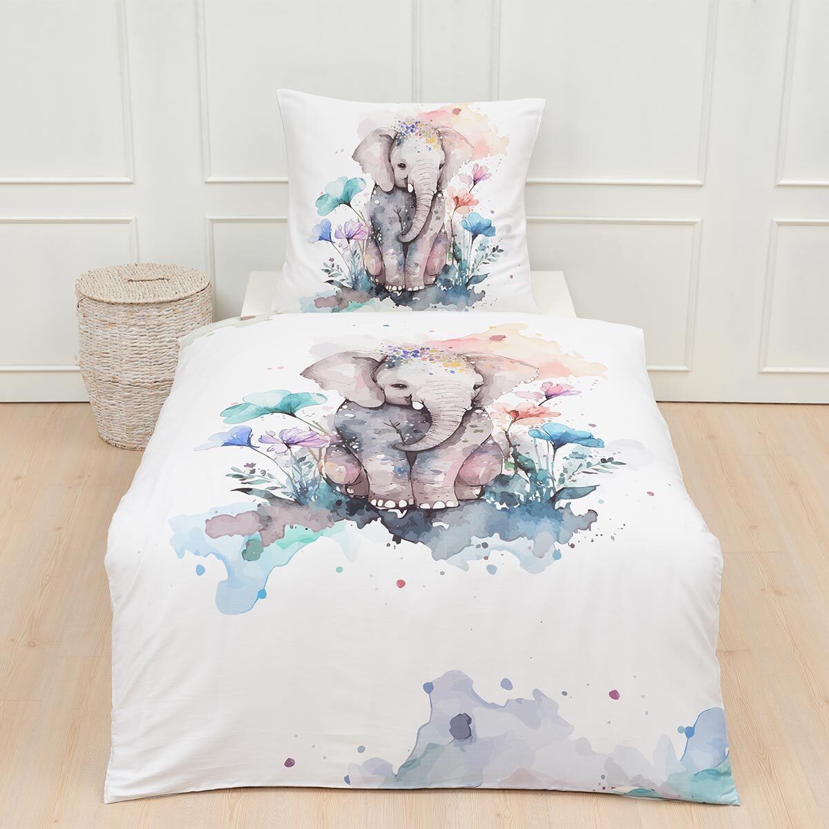 TRAUMSCHLAF Bettwäsche Elefant, Mako Satin, 2 günstig online kaufen