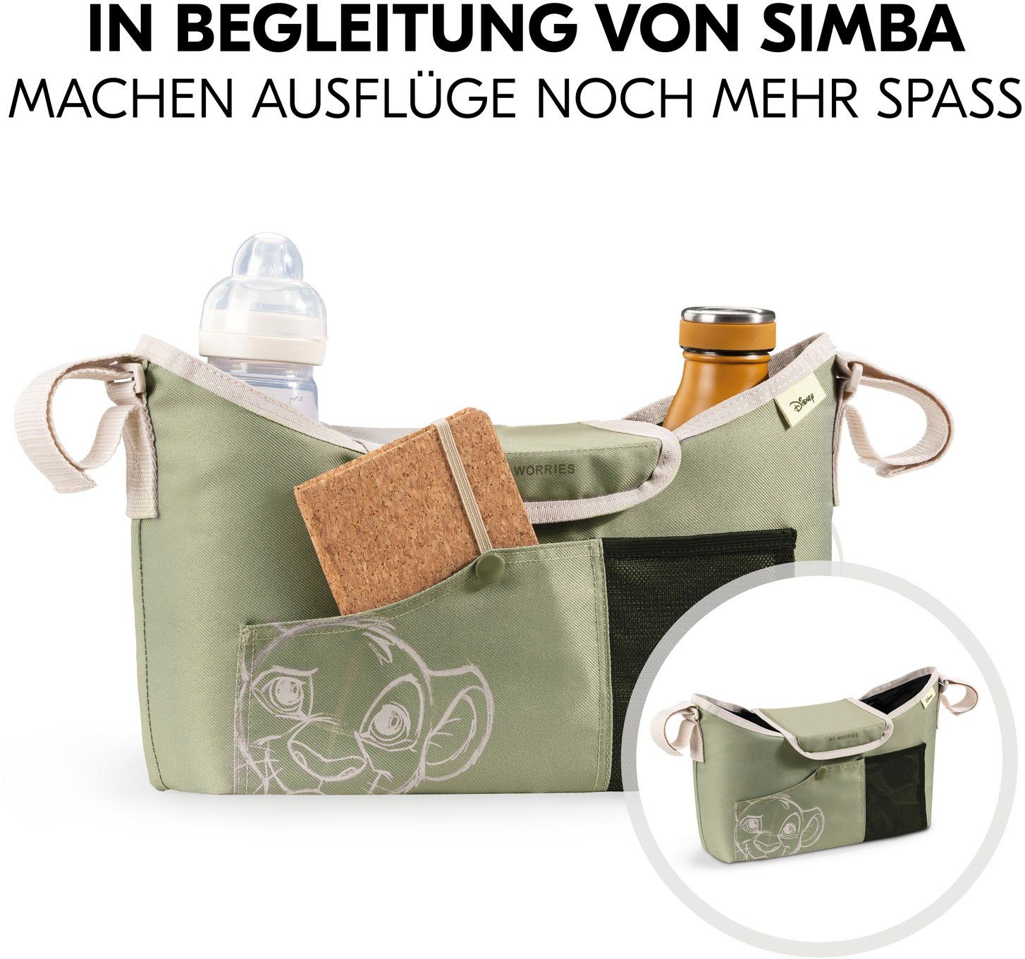 Hauck Kinderwagen-Tasche Pushchair Bag, Simba Olive