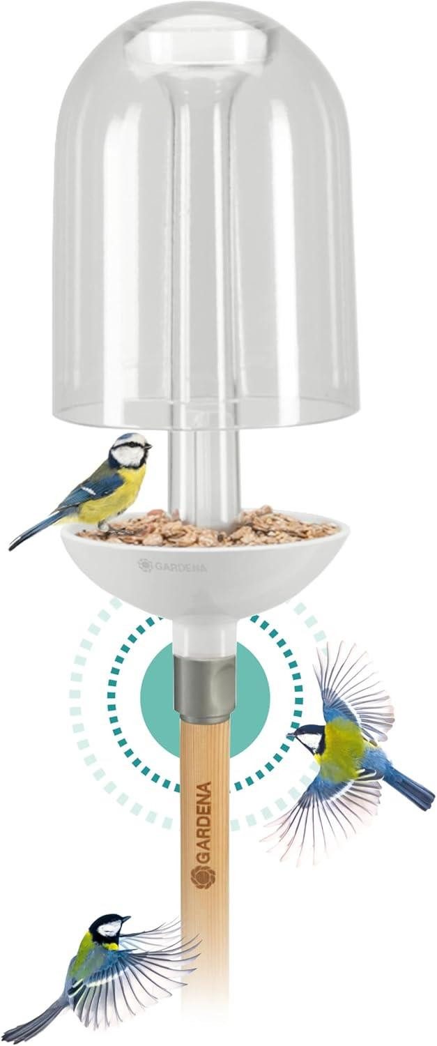 GARDENA Gartenfigur Vogelfutterstation Futterspender Vögel Gardena ClickUp! Futterstatio – Bild 3 von 4