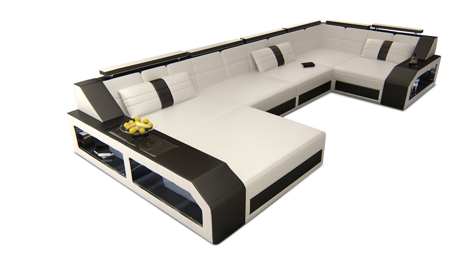 Sofa Dreams Wohnlandschaft Sofa Leder Ledercouch günstig online kaufen