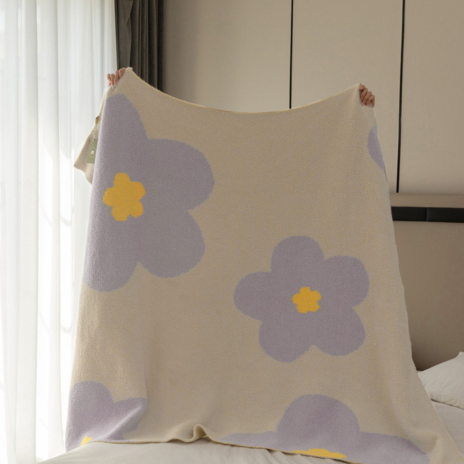 Wohndecke Wohndecken Couchdecke mit Florales Muster,130x170cm, günstig online kaufen