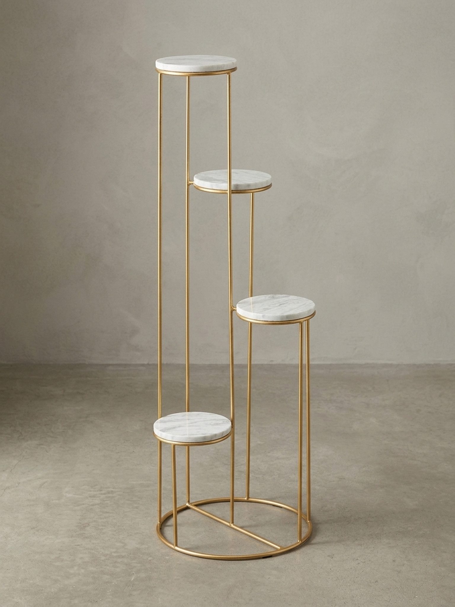 KADIMA DESIGN Blumenständer Marmor-Pflanzenhalter, Dekoriere dein Zuhause elegant