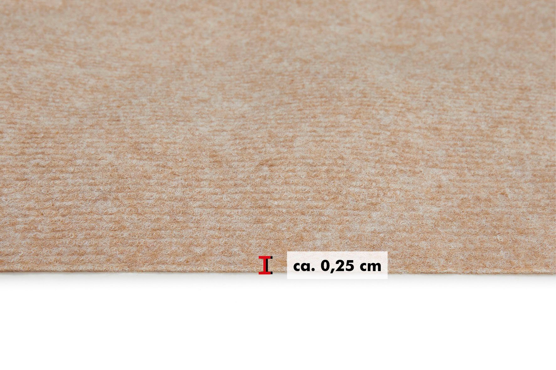 Découvrir Andiamo Teppichboden »Velours Levin«, rechteckig, Uni Farben,  Breite 400cm oder 500 cm, weiche Qualität, strapazierfähig sur