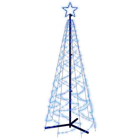 vidaXL LED Baum LED-Weihnachtsbaum Kegelform Blau 200 LEDs 70x180 cm