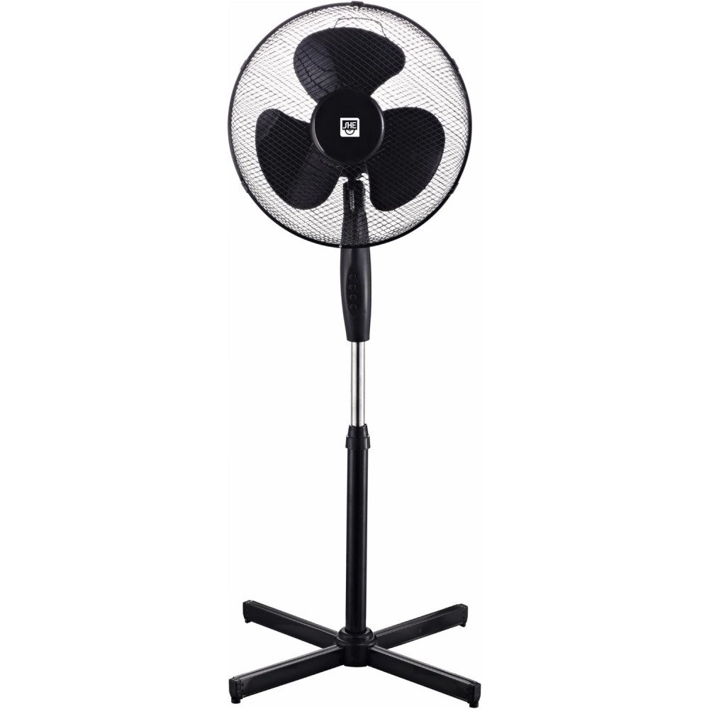 Standventilator SHE SHE40ST2002 Standventilator schwarz mit Schwenkfunktion