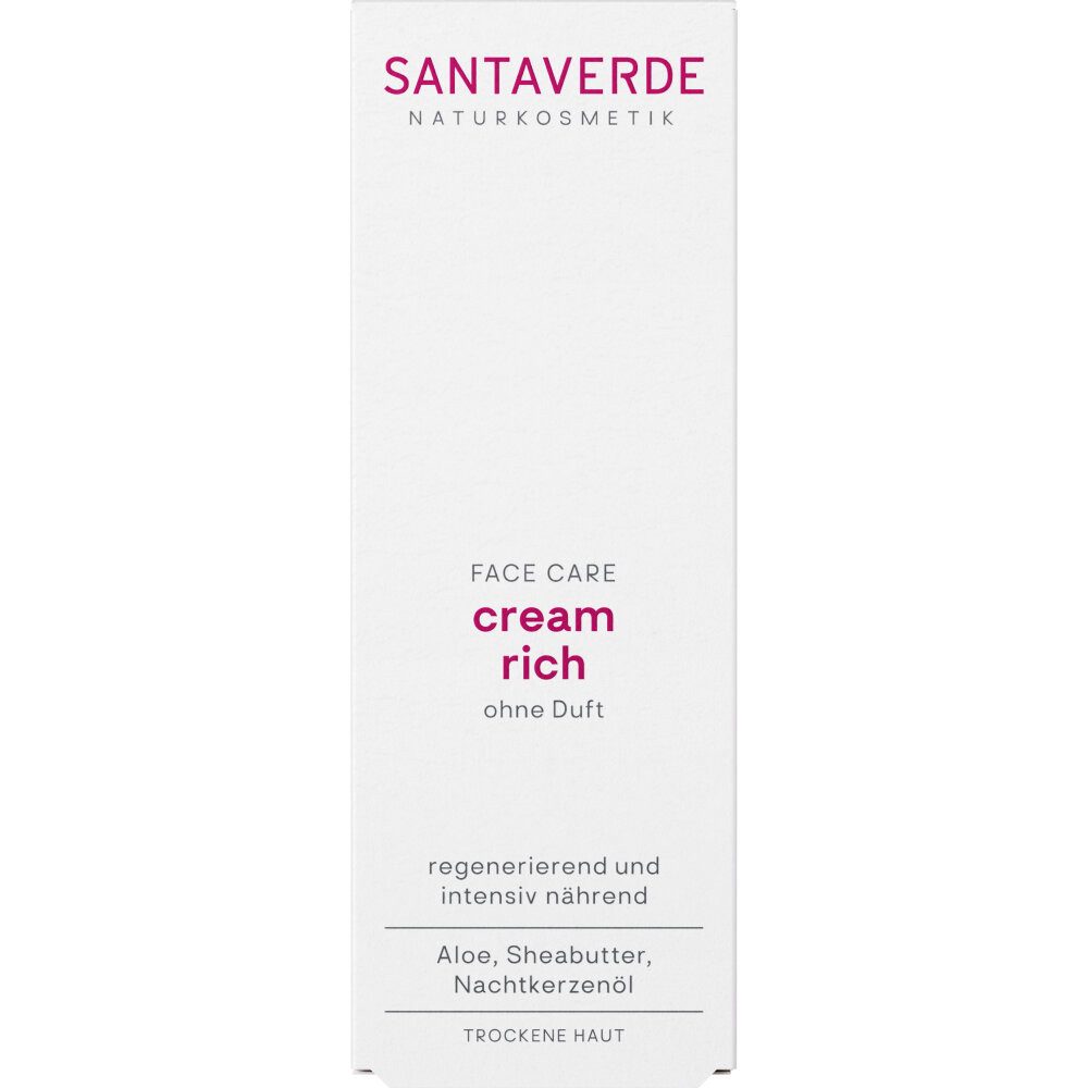 SANTAVERDE GmbH Gesichtspflege cream rich ohne Duft, 30 ml