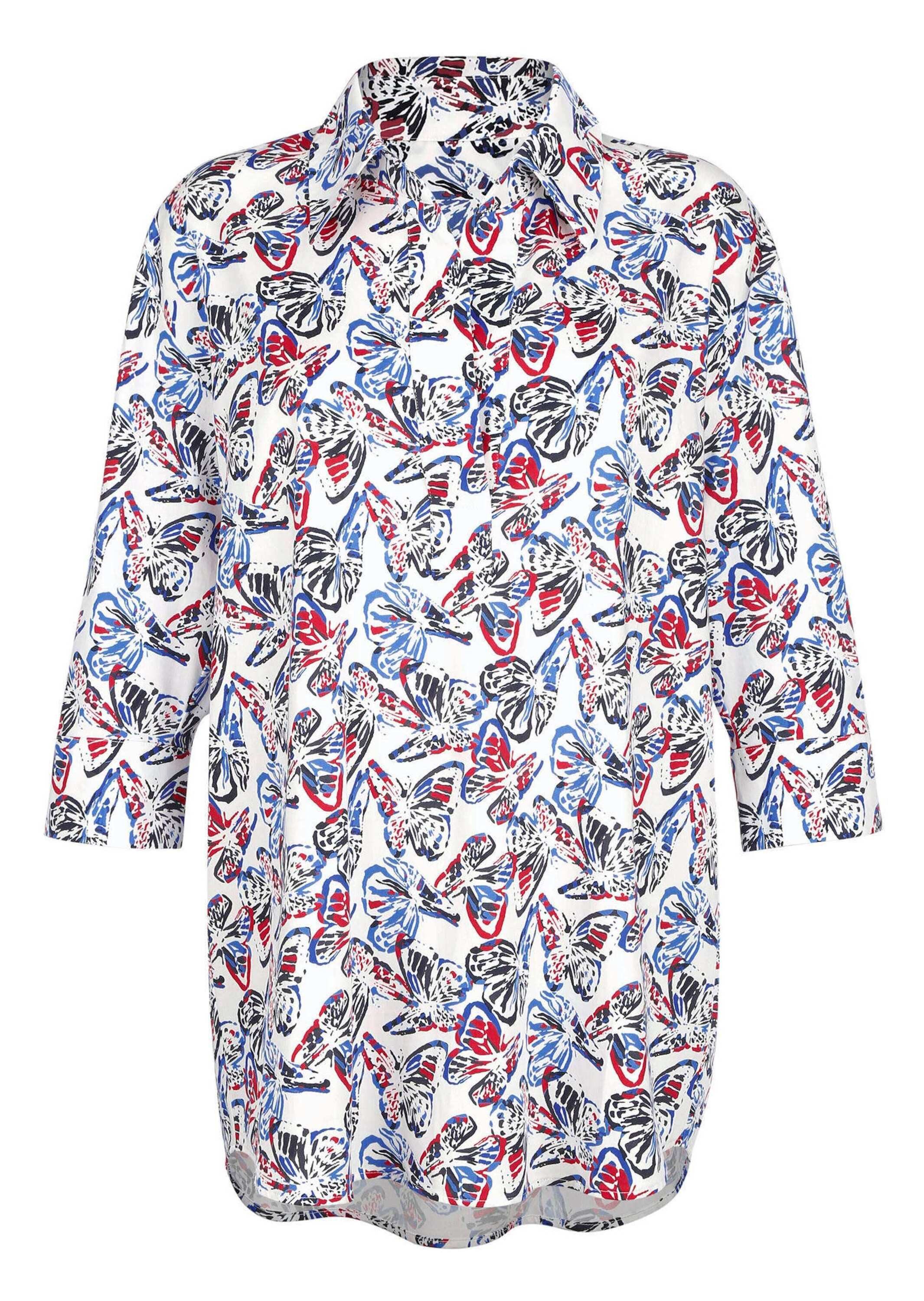 Alba Moda Hemdbluse Hemdbluse mit Alloverdruck