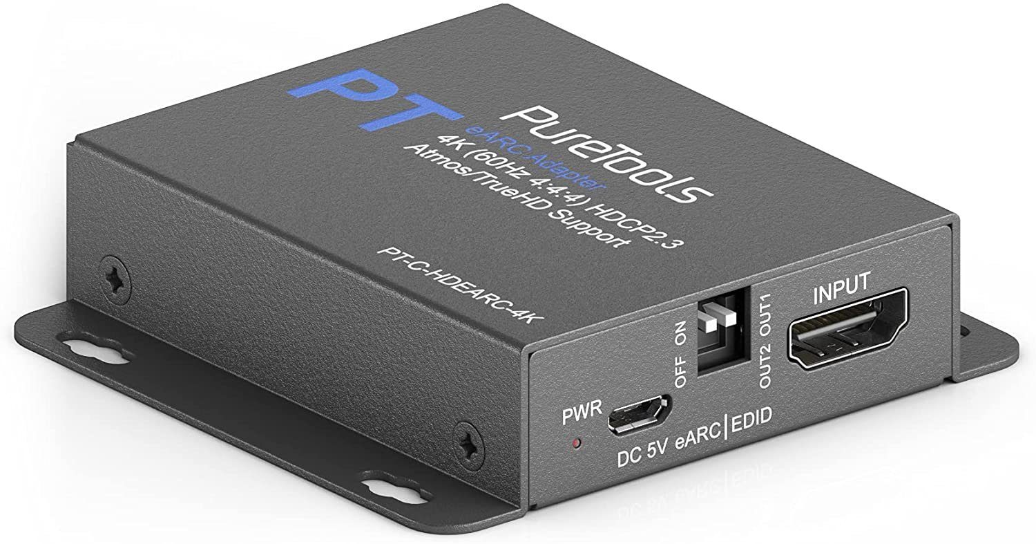PureTools eARC Audio Adapter, Splitter und Extraktor – Extrahiert Video-Adapter