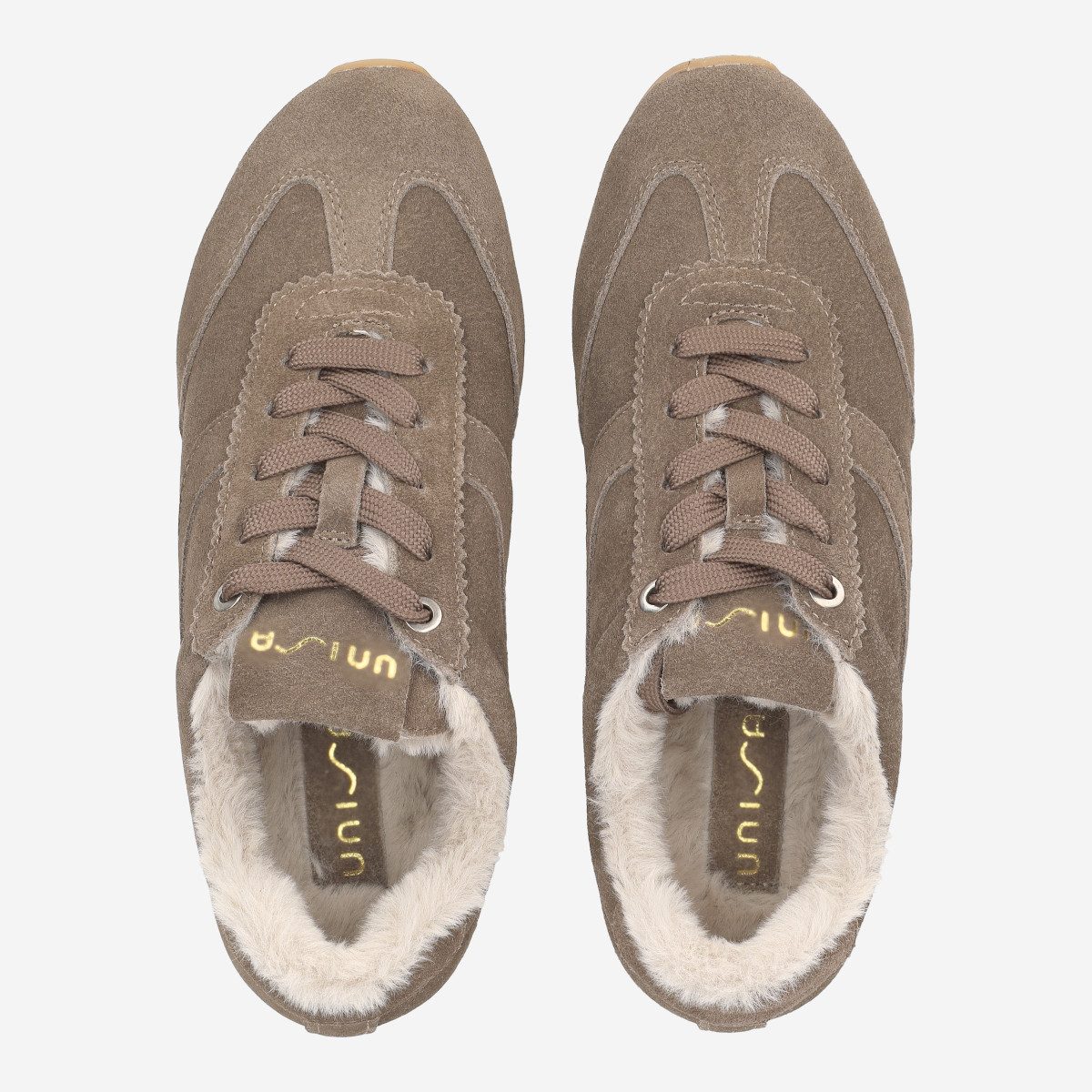 Unisa Unisa DAPSE_BS TAUPE, Warmfutter, Schnürschuhe, Braun, Damen Schnürschuh
