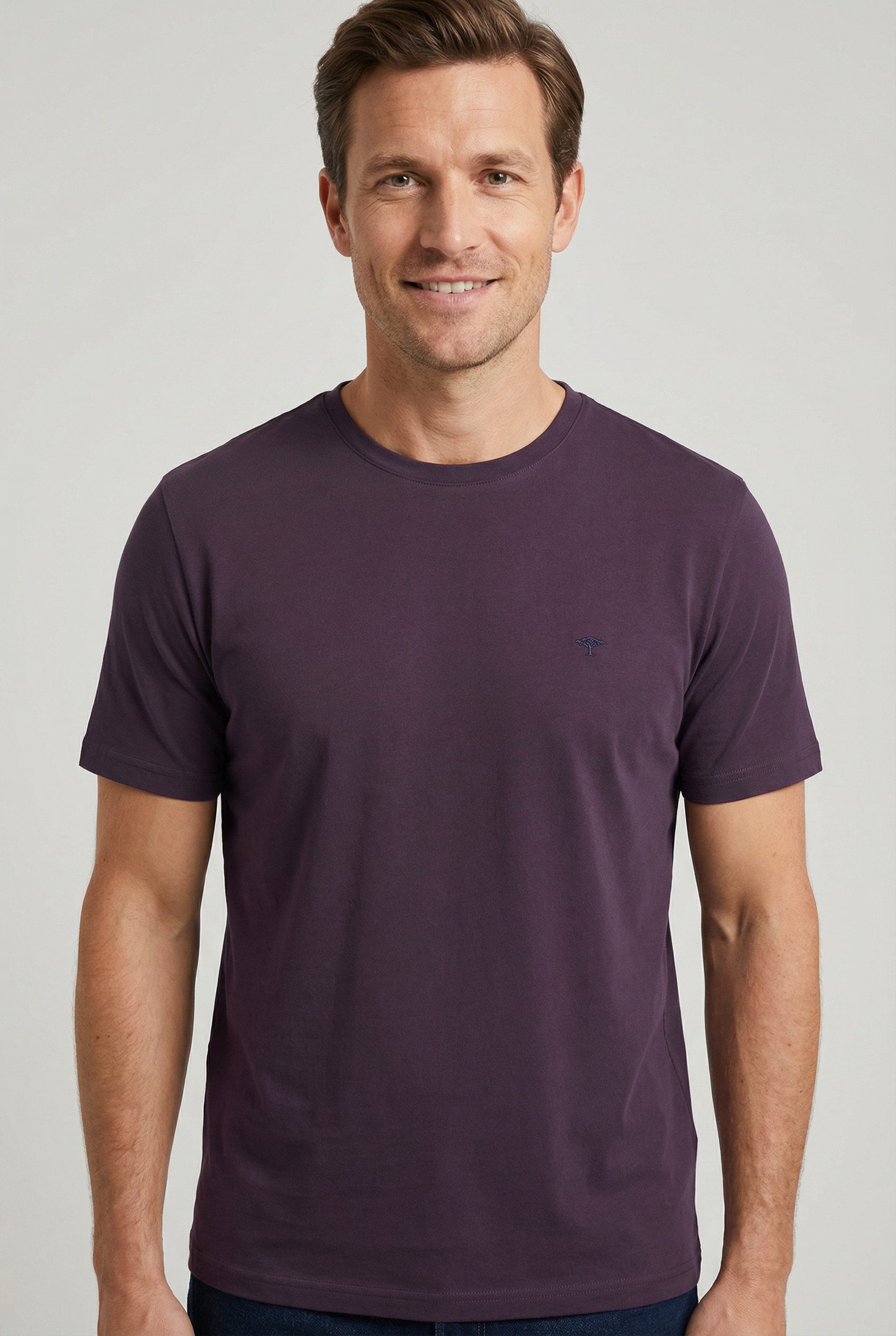 FYNCH-HATTON T-Shirt mit Logo-Stickerei