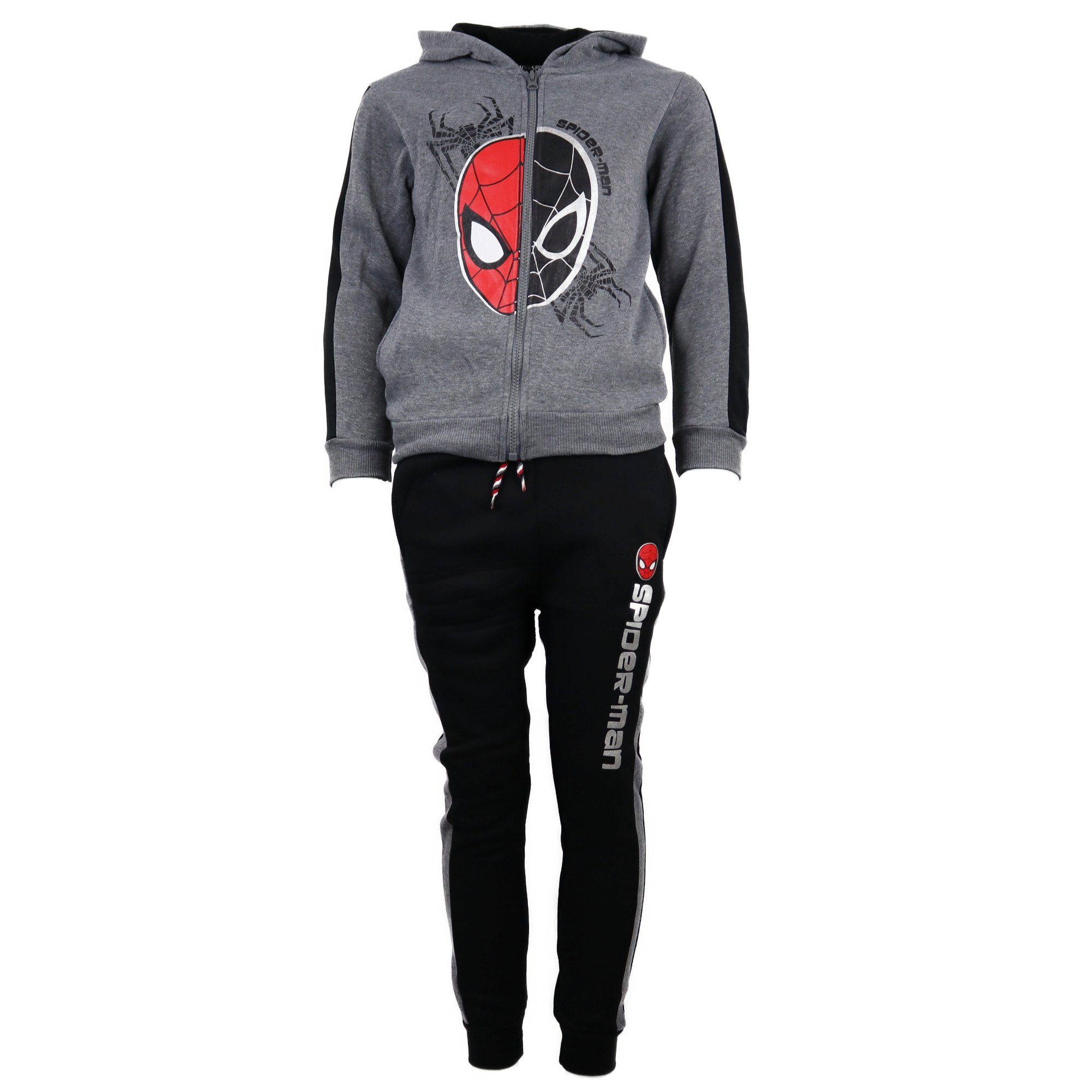 Set, Jogginganzug 128 Jogging 98 Gr. bis Spiderman MARVEL Grau Kinder