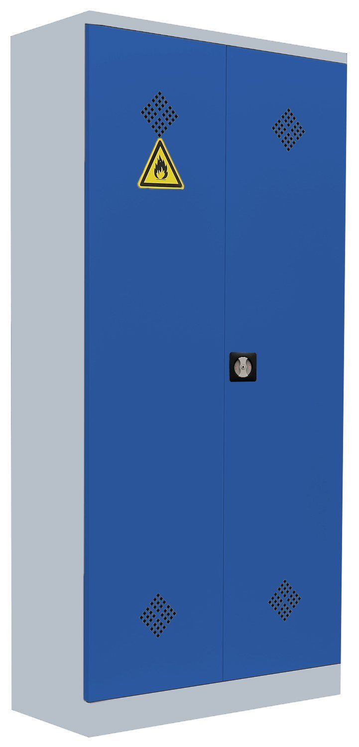 Steelboxx Mehrzweckschrank Umweltschrank, 2 Türen, 4 Wannenböden, 1950 x 916 (1-St) Komplett verschweißt und montiert - keine Montage erforderlich