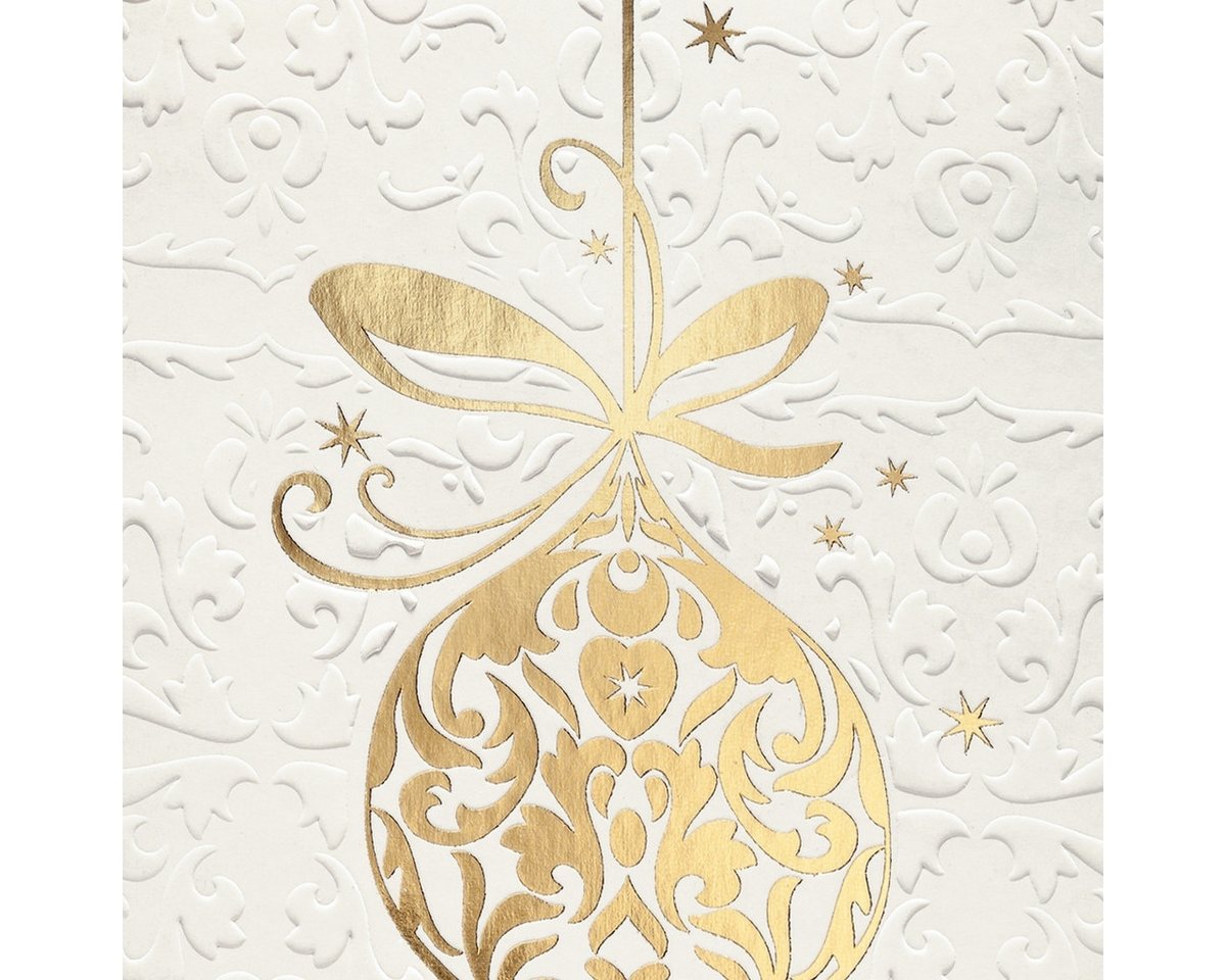 Thumbnail - Sigel Designpapier Weihnachts-Karte A6 220g 10 Stück inkl. Umschläge Stück Golden Fantasy