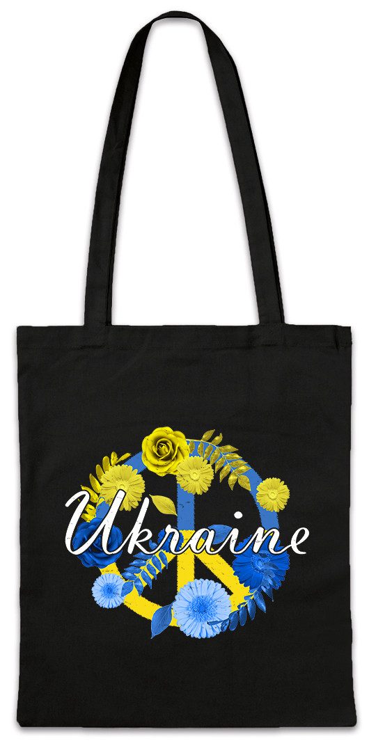 Beuteltasche Ukraine Peace Symbol Stofftasche Against War WiderstandZeichen Gegen