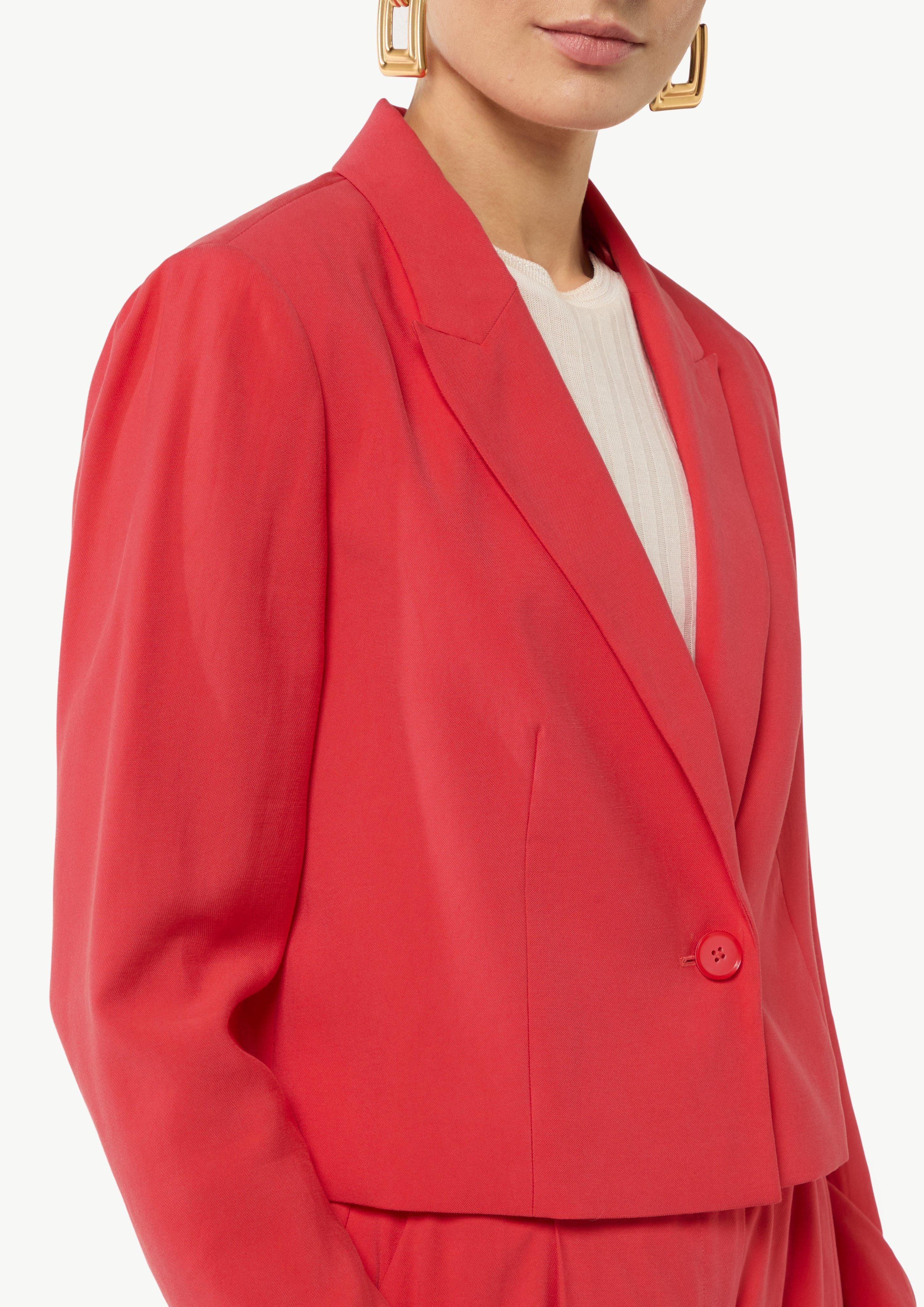 Comma Blusenblazer Kurzblazer mit Piquéstruktur günstig online kaufen