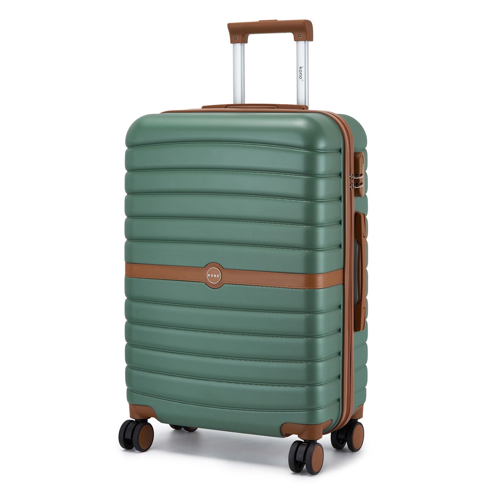 KONO Handgepäckkoffer Koffer Trolley ABS+PC Hartschalenkoffer