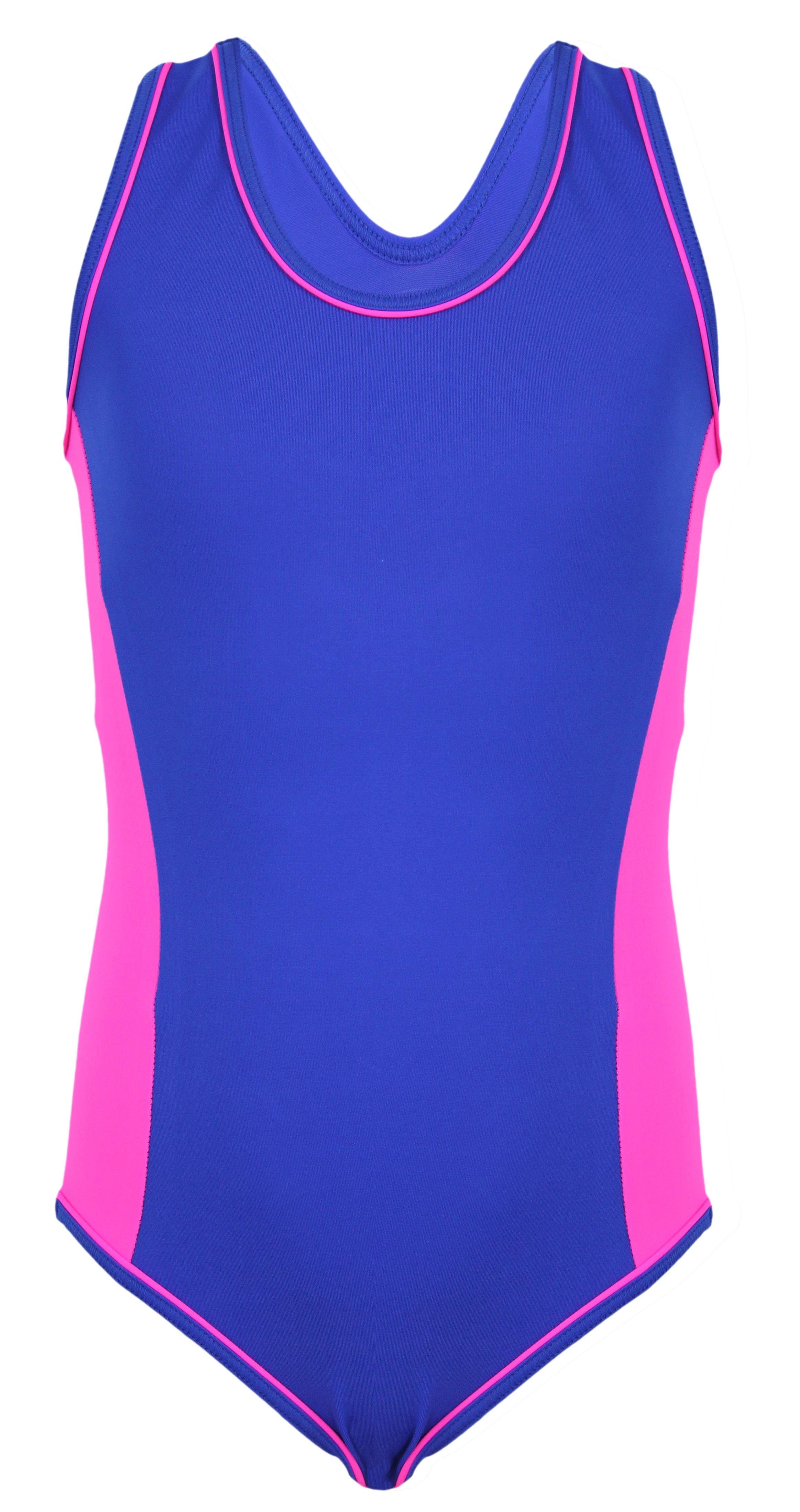 Aquarti Schwimmanzug Aquarti Mädchen Badeanzug mit Racerback Schwimmanzug Sportlich Violett / Pink