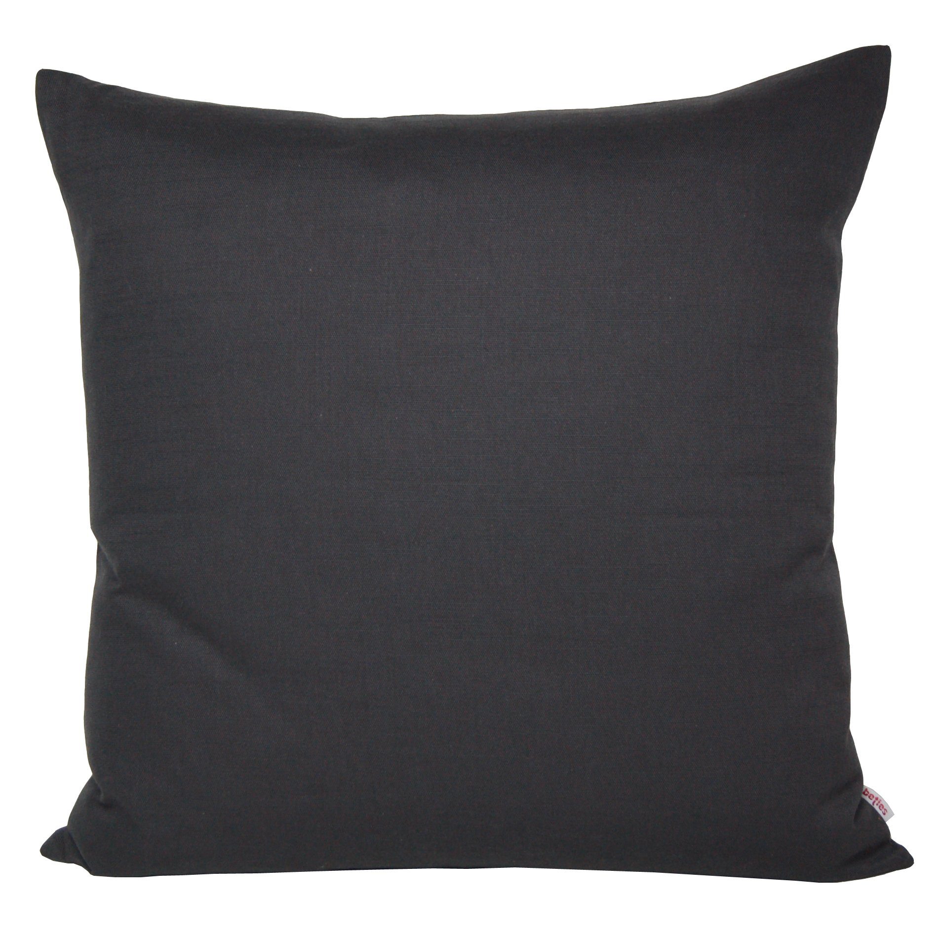 beties Kissenbezug Farbenspiel, (1 Stück), ca. 60x60 cm Kissenhülle Dekokissen Uni (Schiefer)