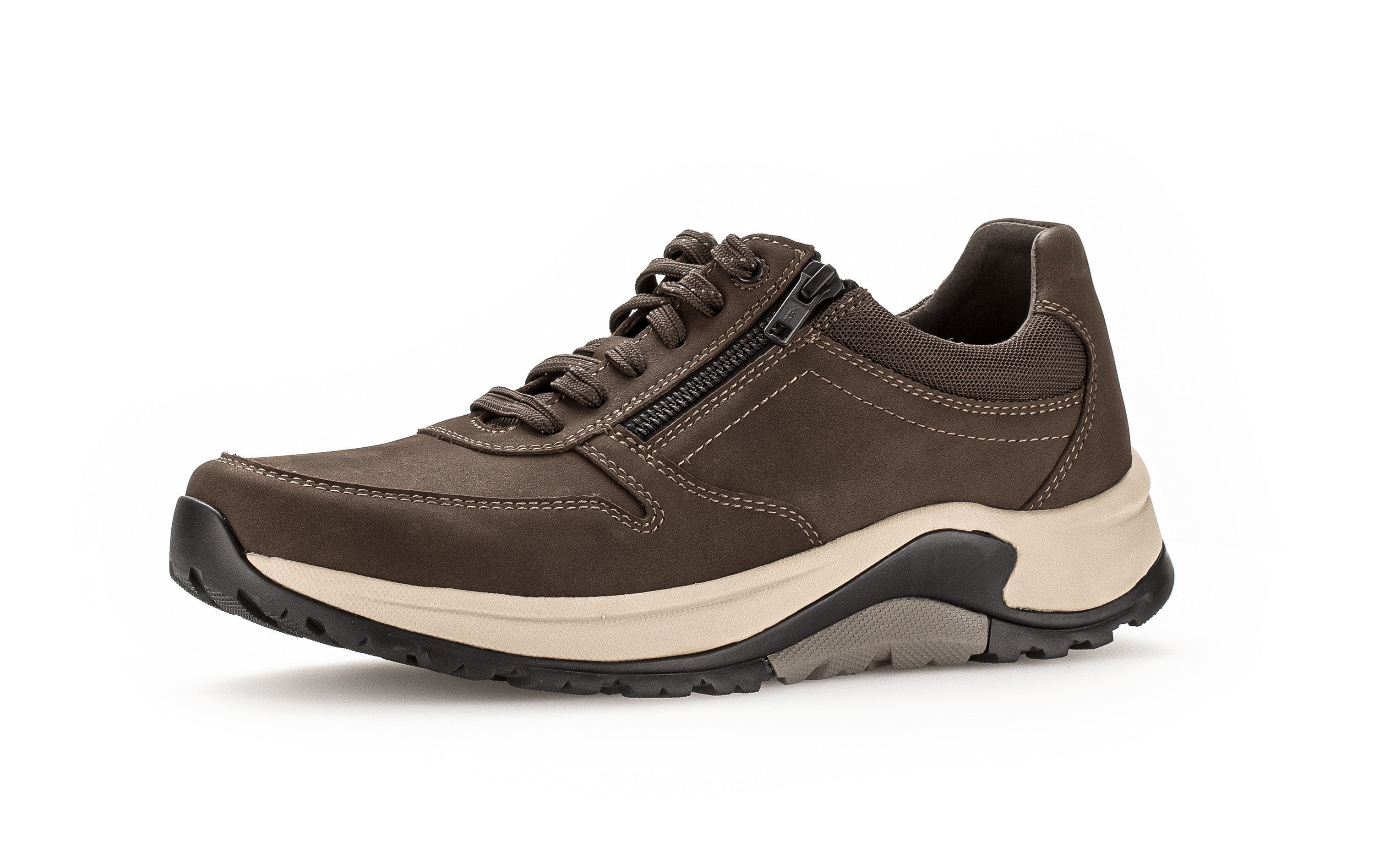 Gabor Keilsneaker Schnürschuh, Halbschuh mit Logo-Emblem an der Ferse, Weite G