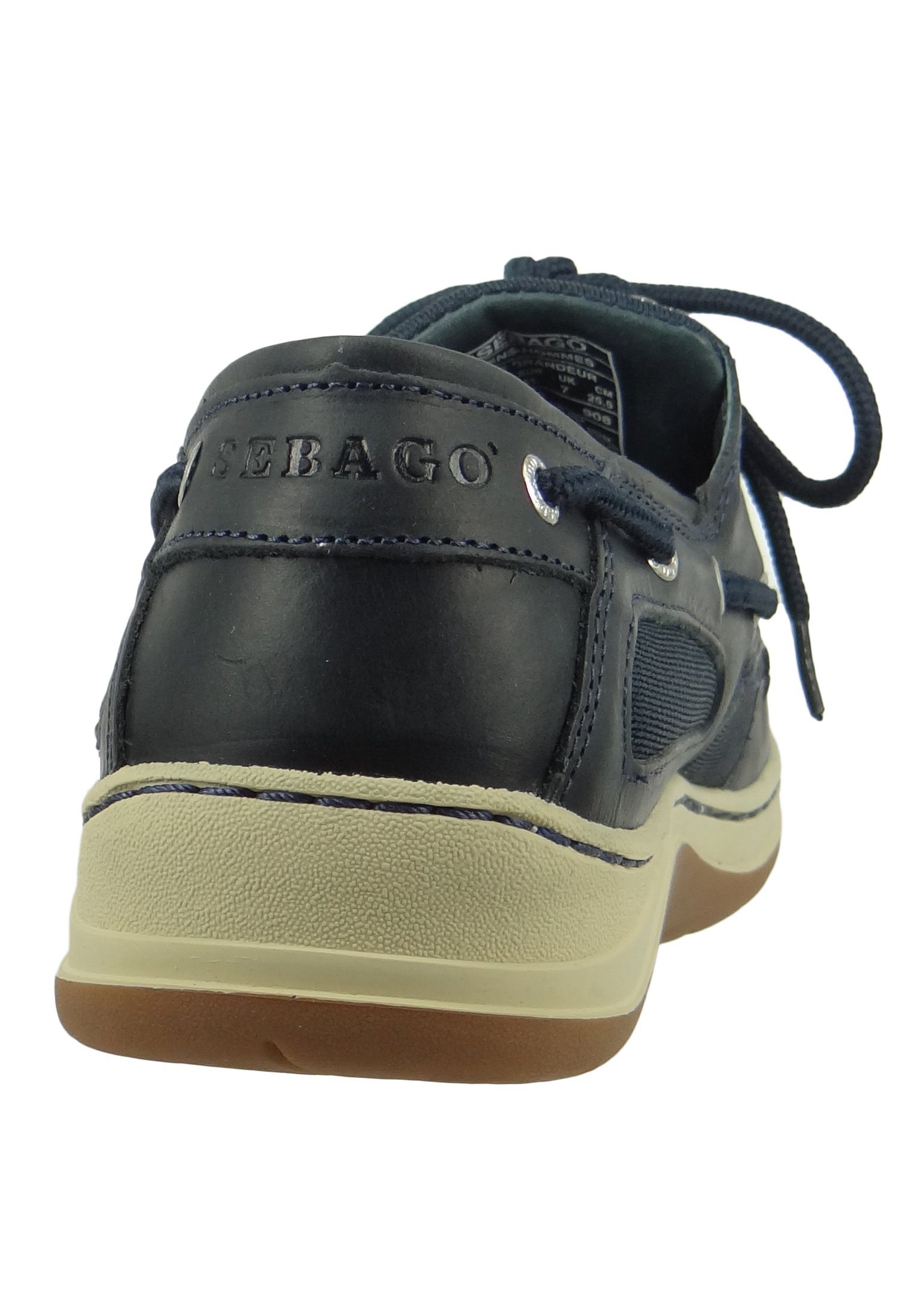 Sebago 7000GE0 908 Clovehitch II FGL Waxed Blue Navy Schnürschuh