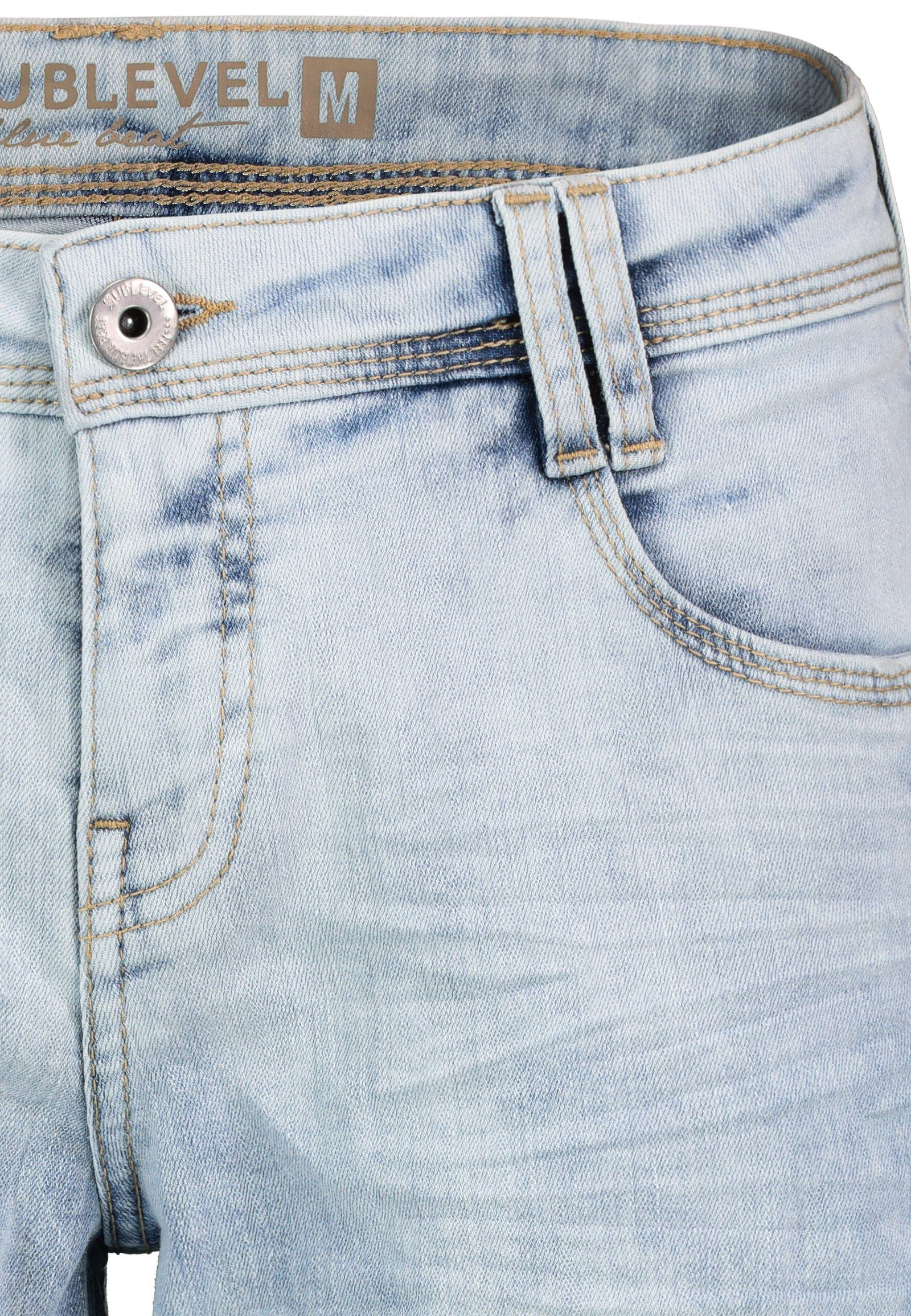 SUBLEVEL Bermudas Damen Jeans Shorts Bermuda Kurze Hose Shorts Short Denim günstig online kaufen