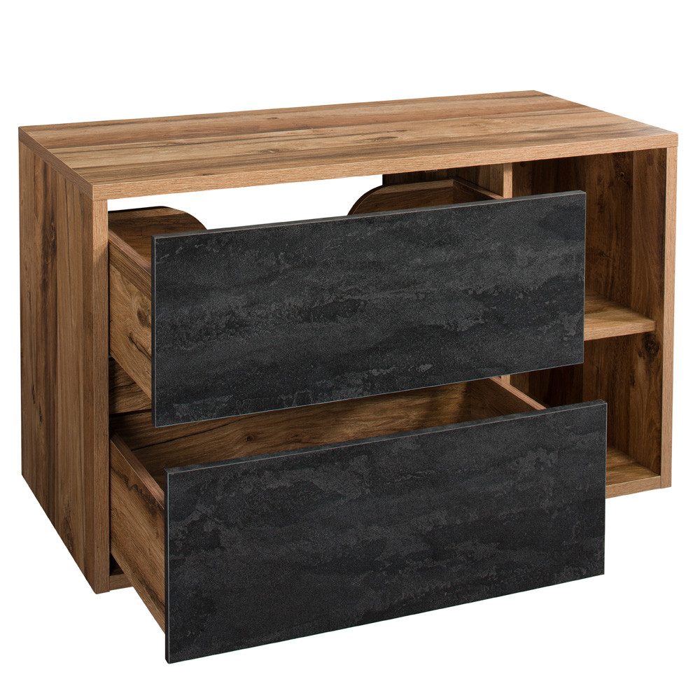 Lomadox Waschbeckenschrank HARLOW-56 Waschtischunterschrank 100 cm günstig online kaufen
